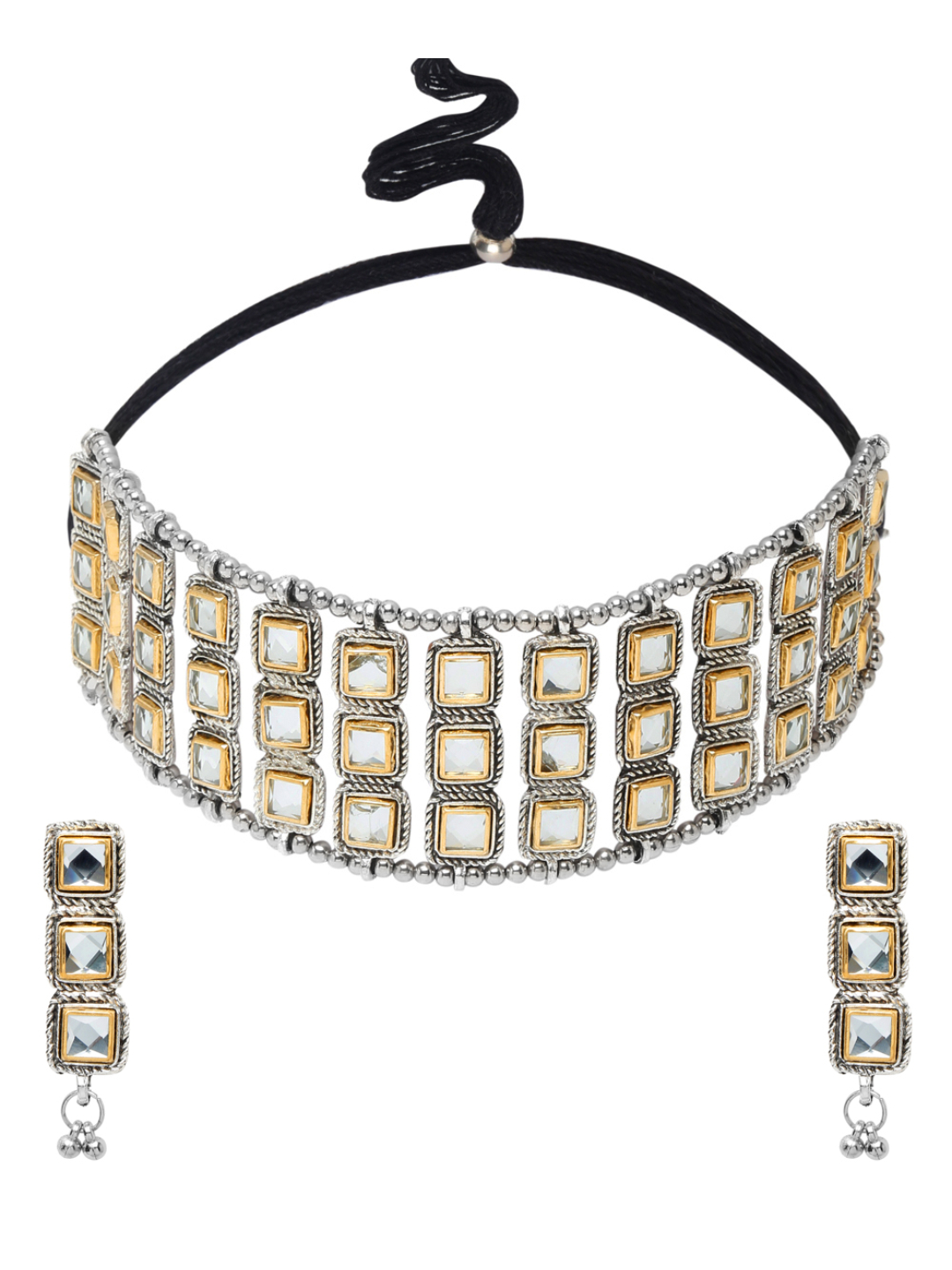 YouBella Jewellery Celebrity Inspired Gold Plated Necklace Jewellery Set for Girls and Women