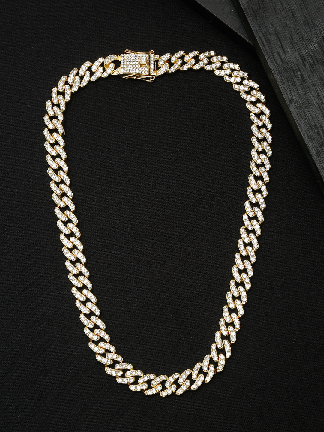 YouBella Jewellery for Men Chunky And Bold Gold Plated Celebrity Inspired Necklace Chain for Men and Boys (YBNK_50570) (Gold)