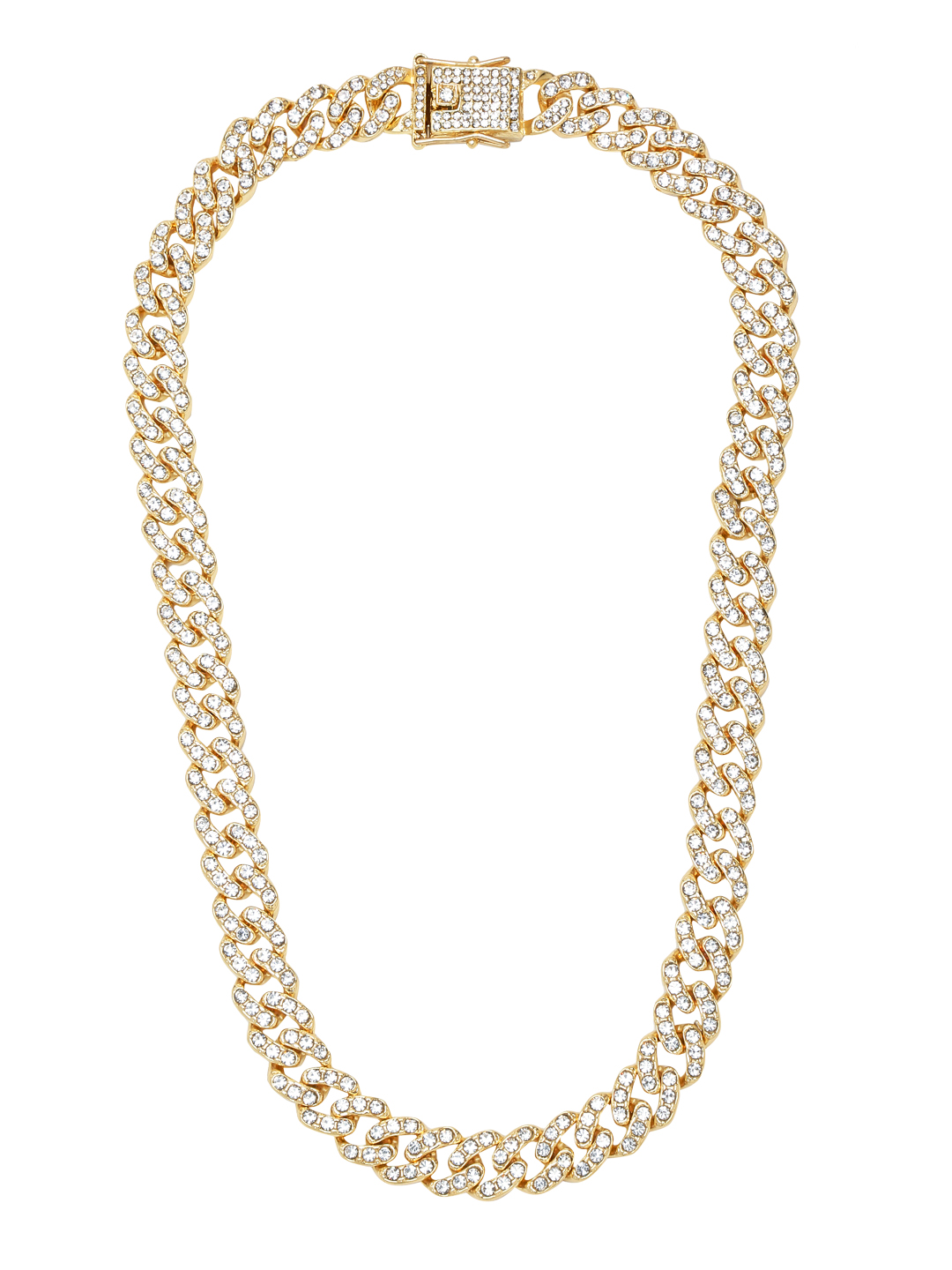 YouBella Jewellery for Men Chunky And Bold Gold Plated Celebrity Inspired Necklace Chain for Men and Boys (YBNK_50570) (Gold)