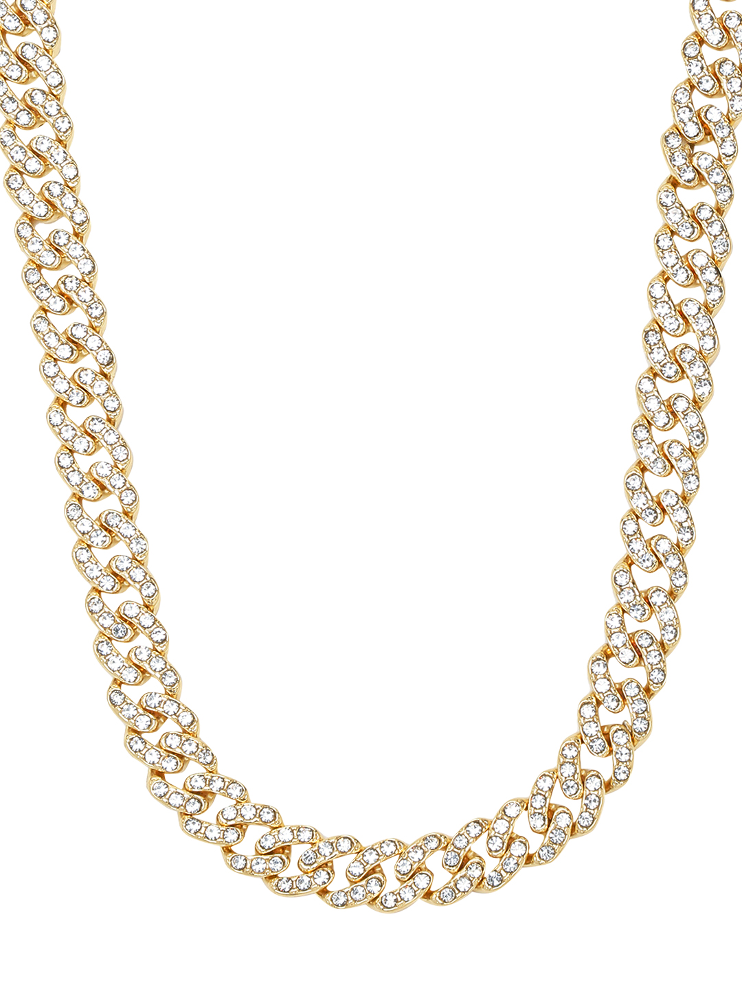 YouBella Jewellery for Men Chunky And Bold Gold Plated Celebrity Inspired Necklace Chain for Men and Boys (YBNK_50570) (Gold)