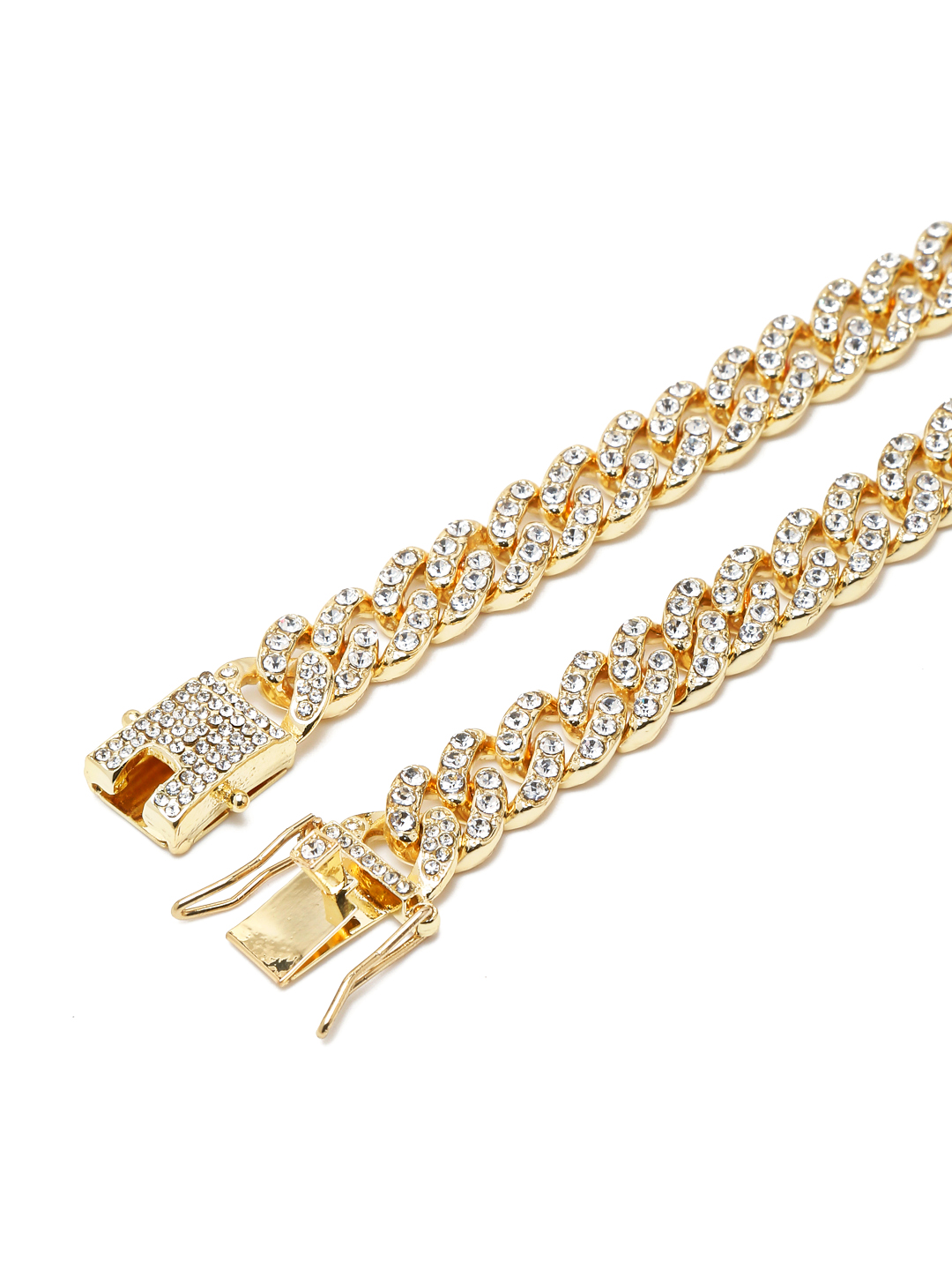 YouBella Jewellery for Men Chunky And Bold Gold Plated Celebrity Inspired Necklace Chain for Men and Boys (YBNK_50570) (Gold)