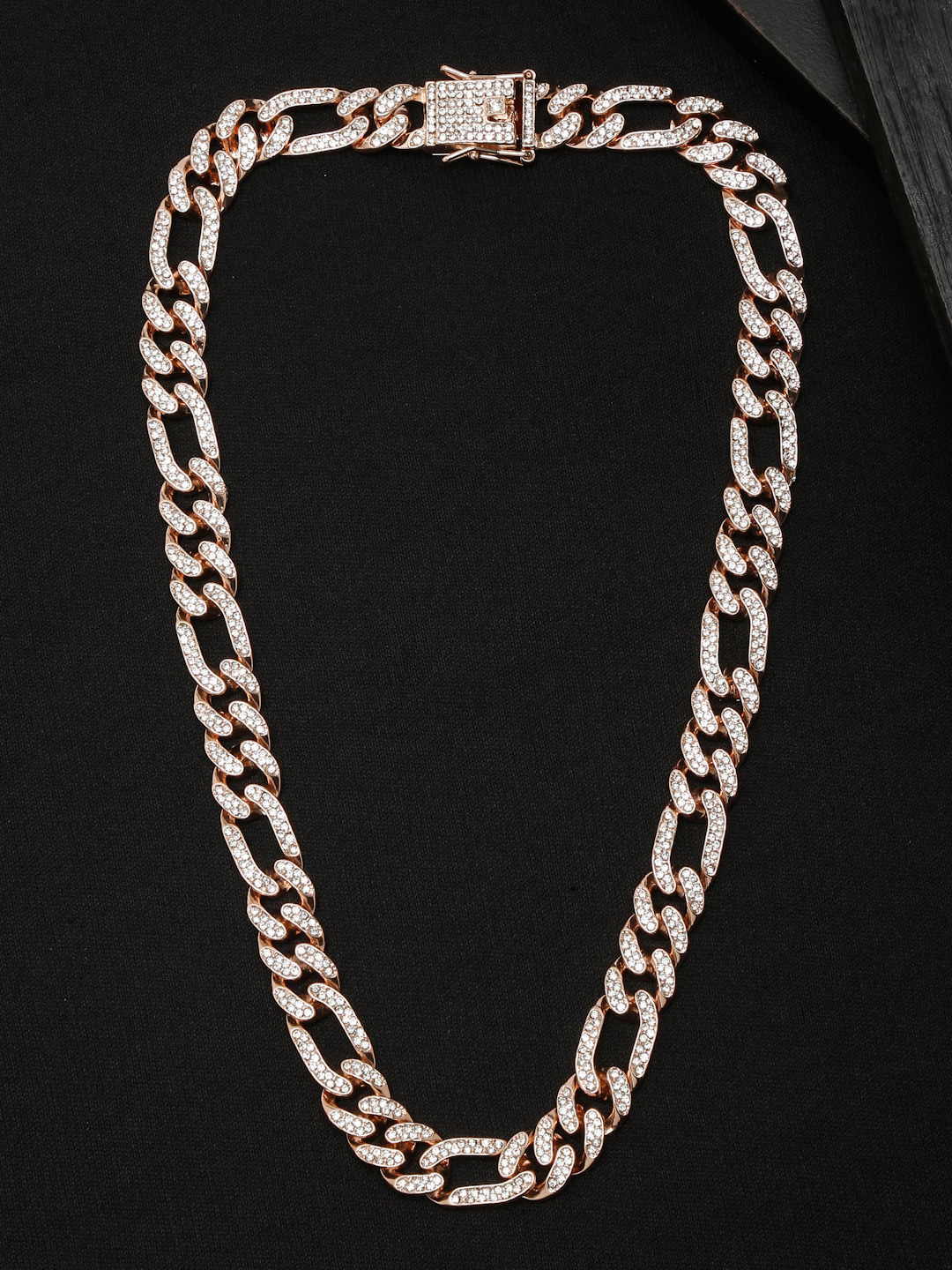 YouBella Jewellery for Men Chunky And Bold Gold Plated Celebrity Inspired Necklace Chain for Men and Boys (YBNK_50571) (Gold)