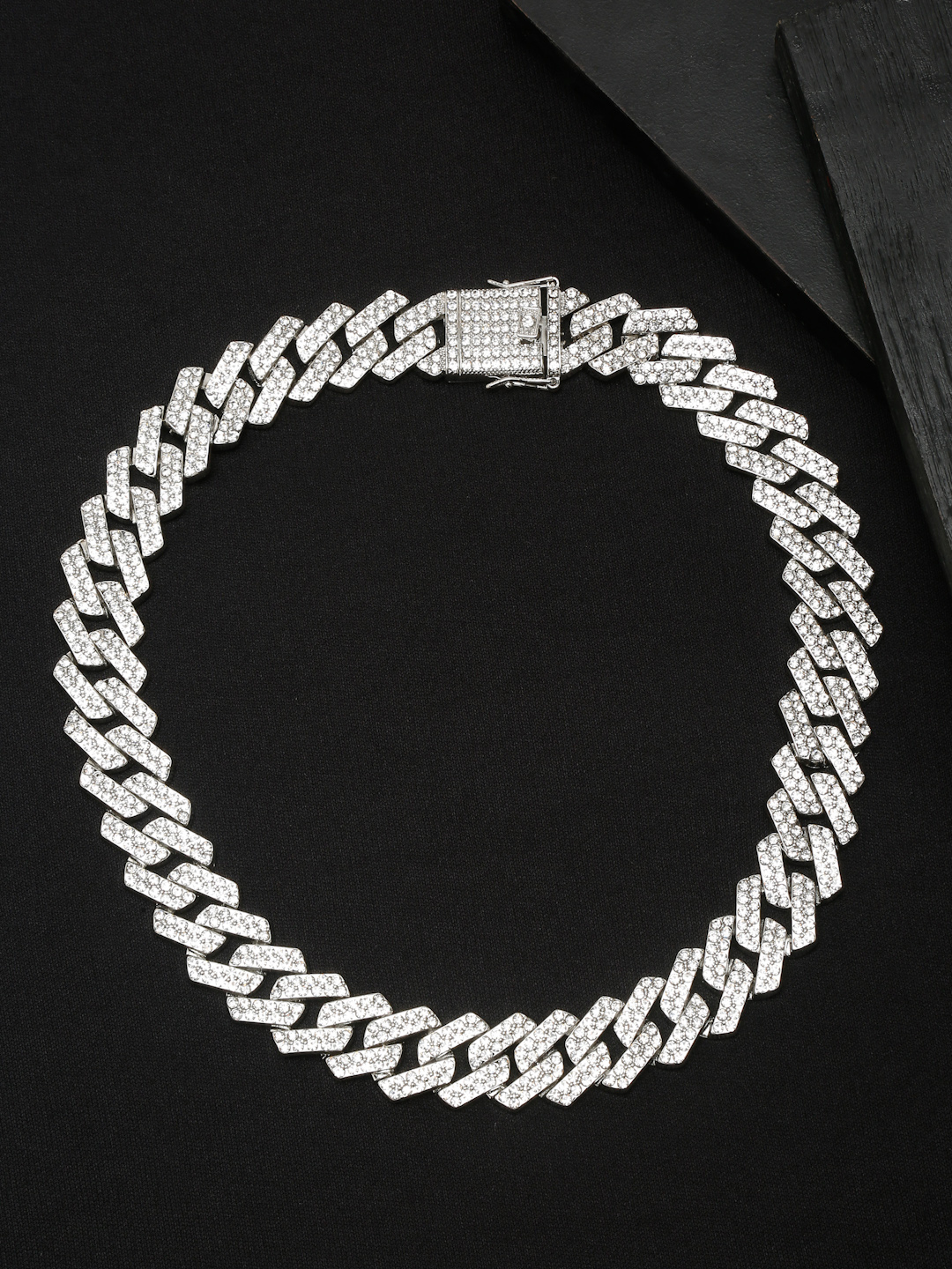 YouBella Jewellery for Men Chunky And Bold Silver Plated Celebrity Inspired Necklace Chain for Men and Boys (YBNK_50572) (Silver)