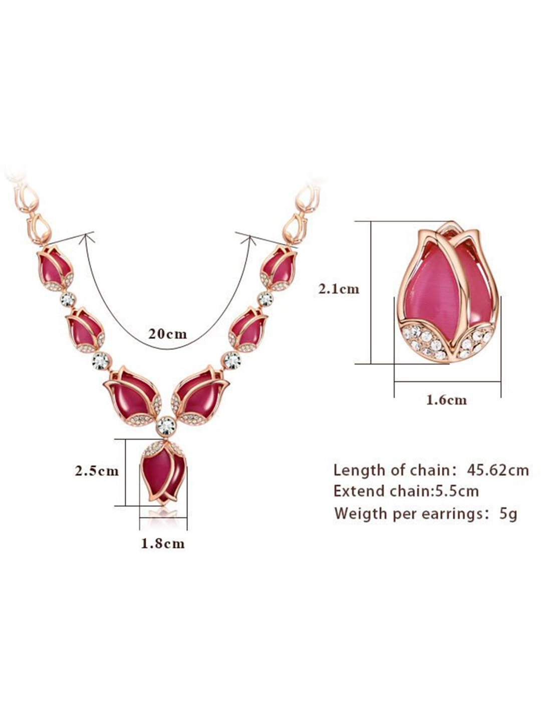YouBella Jewellery Set for Women Gold Plated Necklace Jewellery Set with Earrings for Girls and Women (YBNK_50576) (Pink)