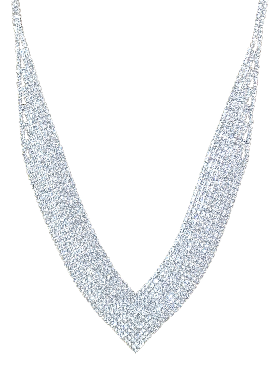 YouBella Jewellery for Women Celebrity Inspired Gold Plated Necklace Jewellery Set with Earrings for Women and Girls (YBNK_50583) (Silver)