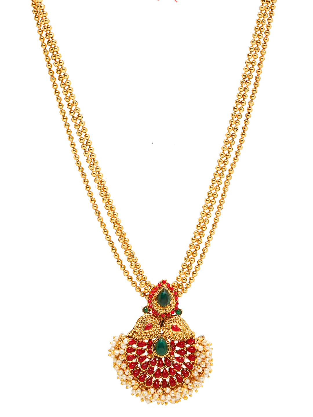 YouBella Jewellery for Women Gold Plated Pearl Necklace Jewellery Set for Women and Girls (YBNK_50593)