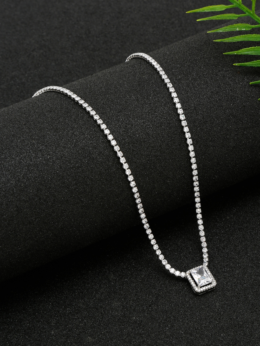 YouBella Jewellery for women Celebrity Inspired Silver Plated Necklace for Women and Girls