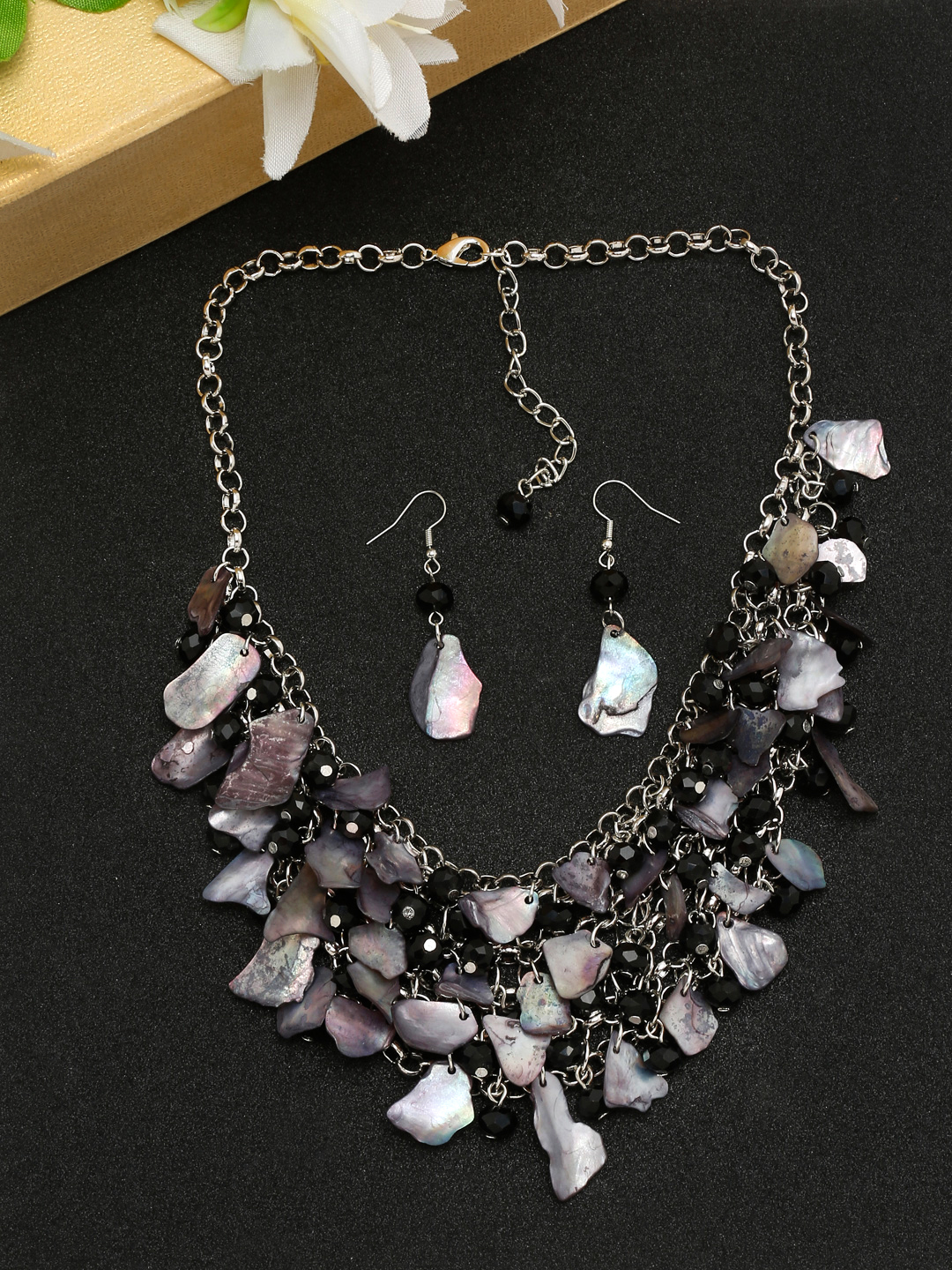 YouBella Jewellery for women Celebrity Inspired Statement Necklace Jewellery Set with Earrings for Girls and Women