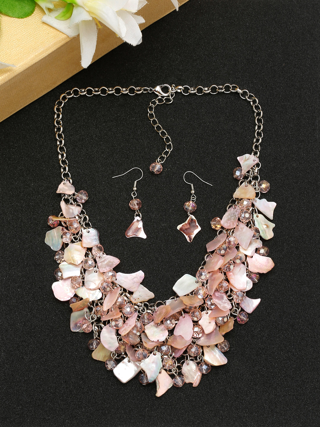 YouBella Jewellery for women Celebrity Inspired Statement Necklace Jewellery Set with Earrings for Girls and Women
