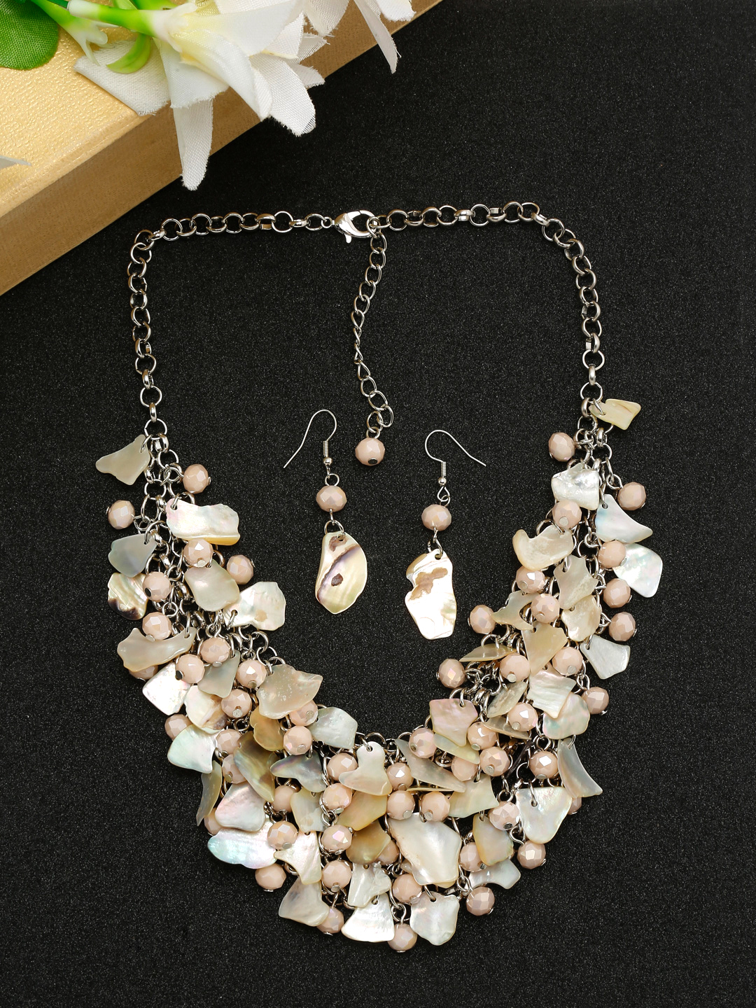 YouBella Jewellery for women Celebrity Inspired Statement Necklace Jewellery Set with Earrings for Girls and Women