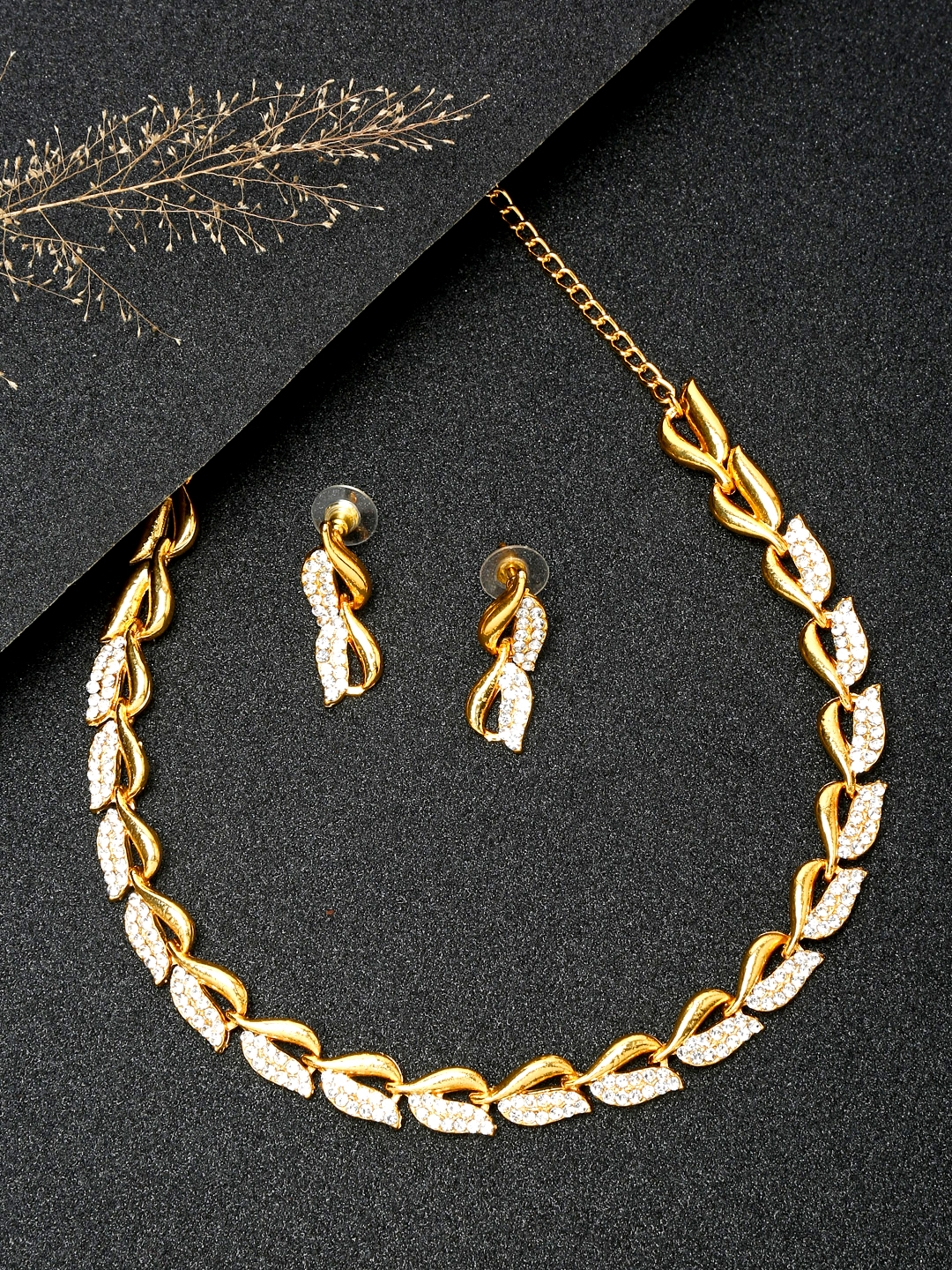 YouBella Austrian Diamond Necklace Set/Jewellery Set with Earrings For Girls And Women ���