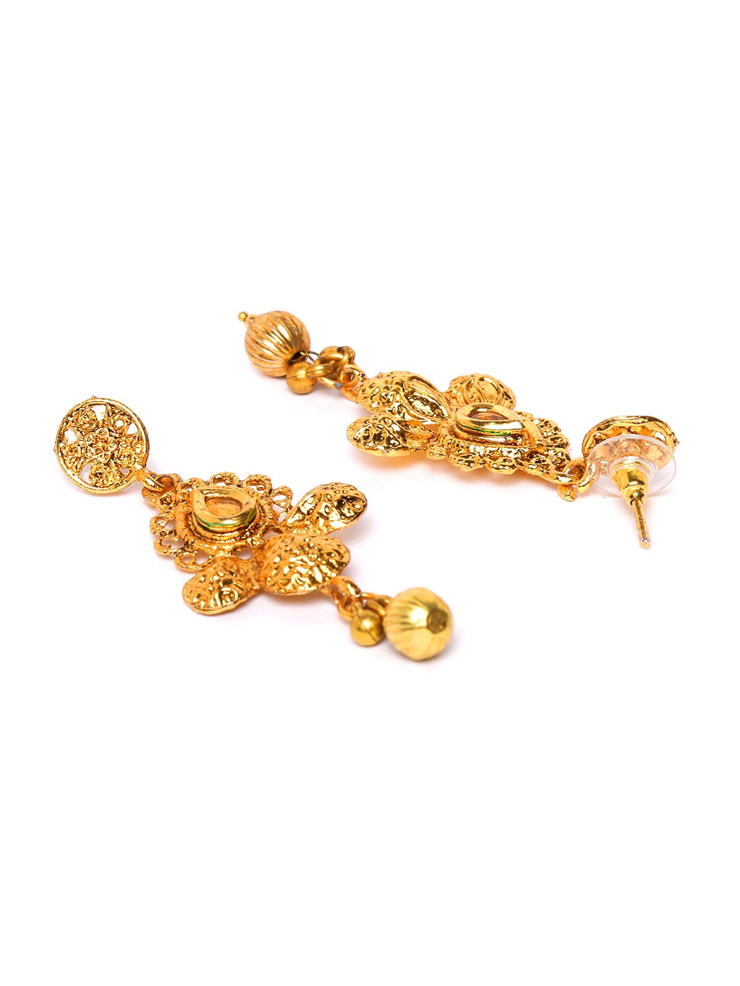 YouBella Gold-Plated Stone-Studded Jewellery Set