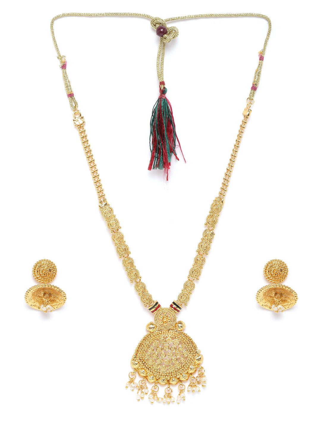 YouBella Jewellery Sets for Women Gold Plated Necklace Jewellery Set with Earrings for Girls/Women (Spiral)