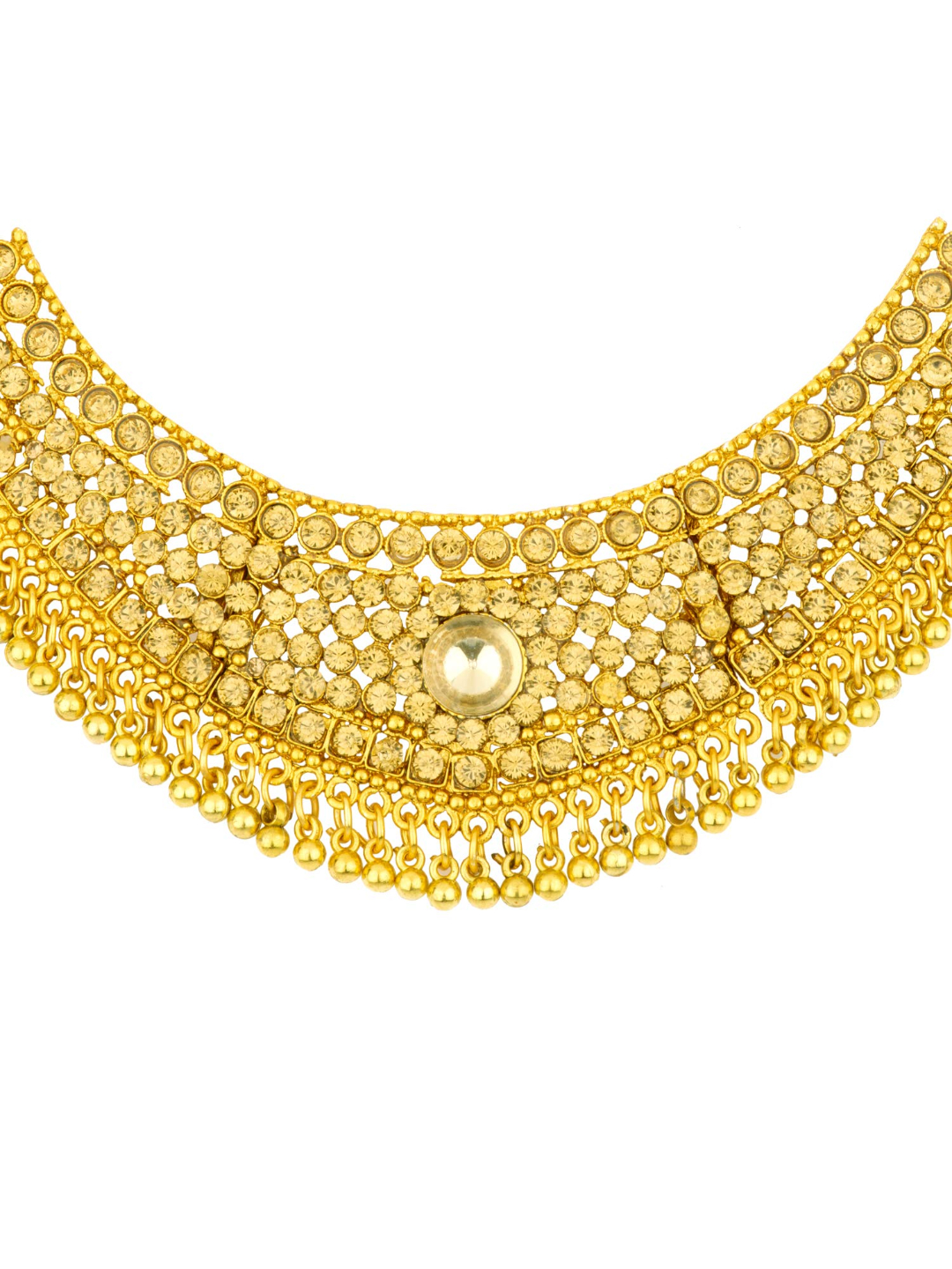 Youbella Gold Plated Necklace Jewellery Set With Earrings For Girls/Women (Choker3)