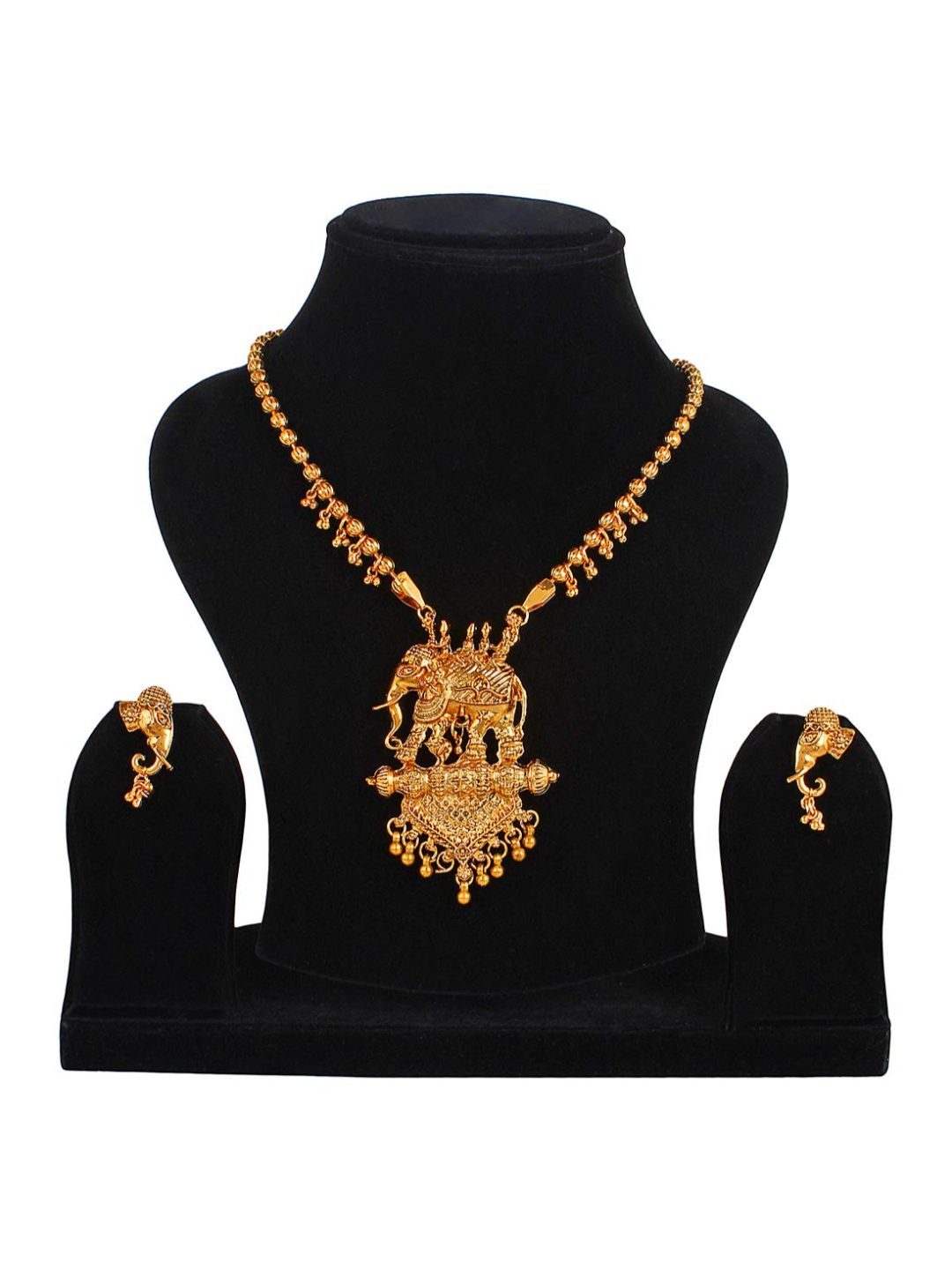 YouBella Fashion Jewellery Gold Plated Bahubali Traditional Necklace Jewellery Set with Earrings For Women
