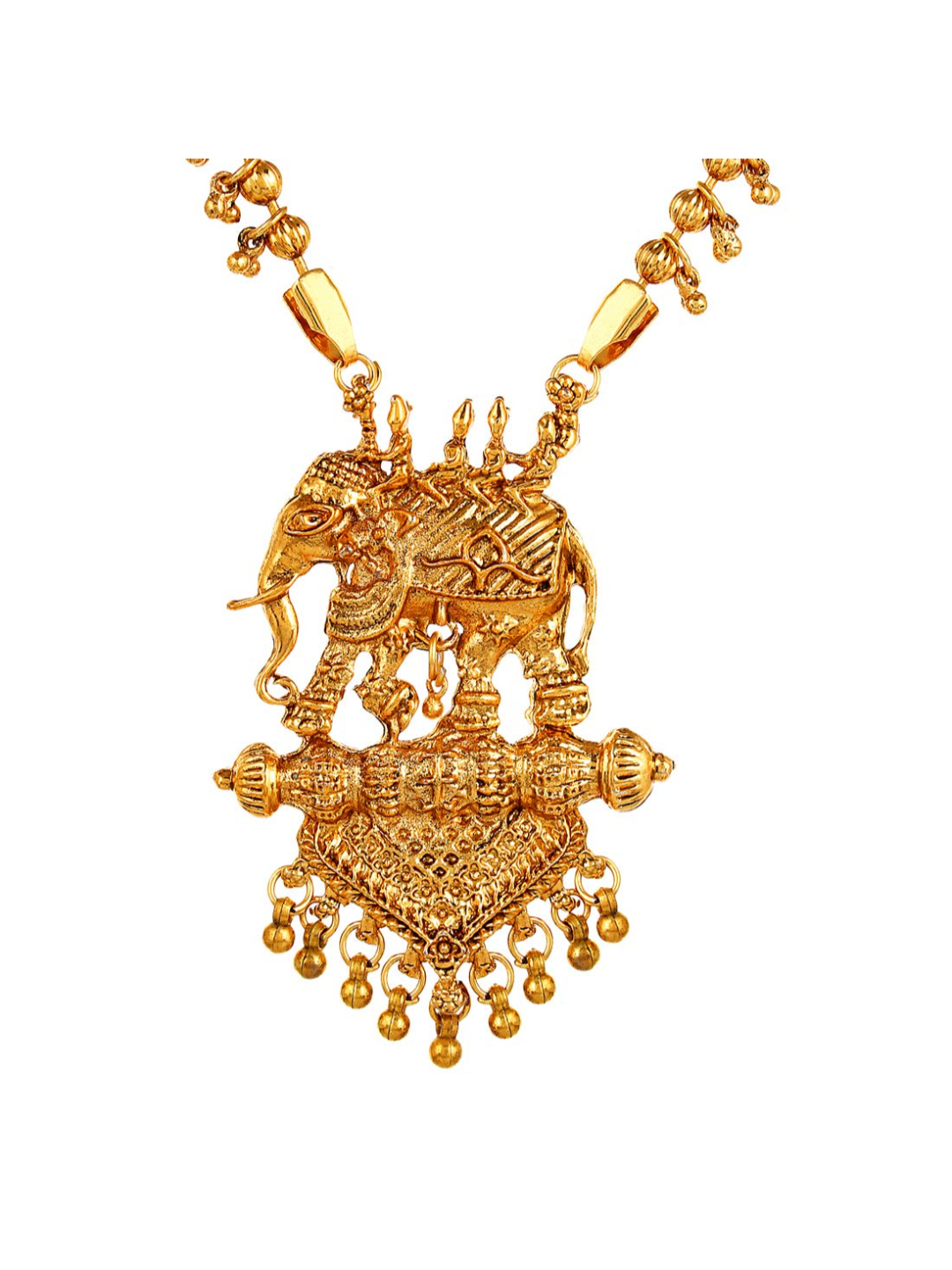 YouBella Fashion Jewellery Gold Plated Bahubali Traditional Necklace Jewellery Set with Earrings For Women