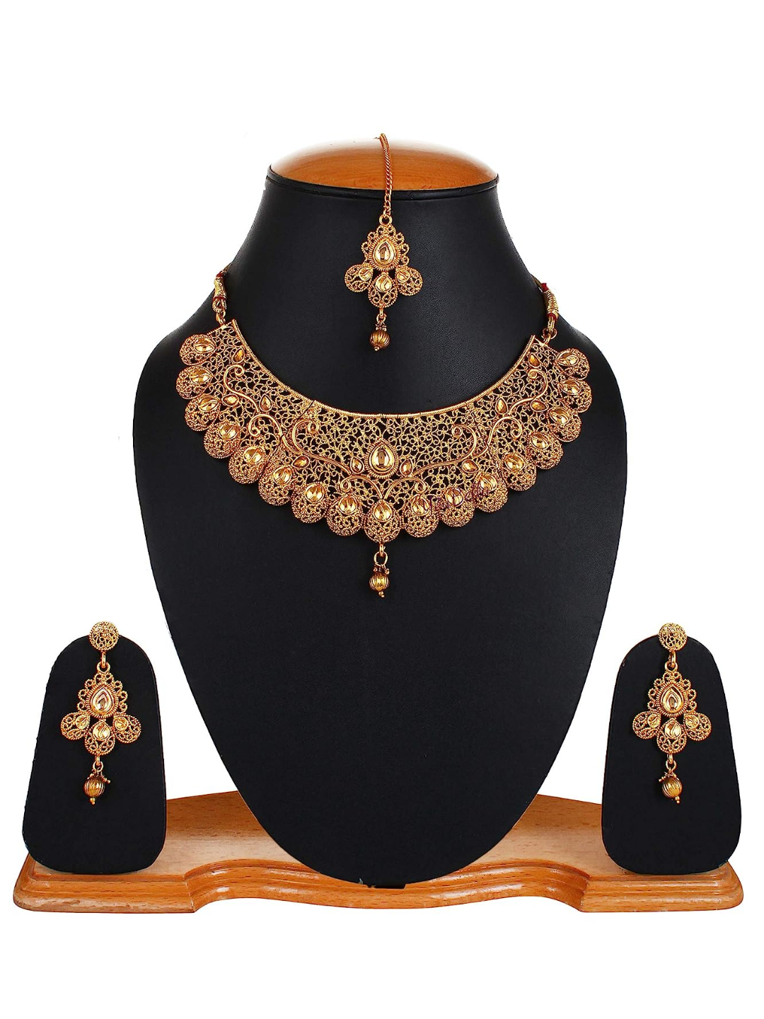 YouBella Gold Plated Alloy Necklace Set for Women - Pack of 2