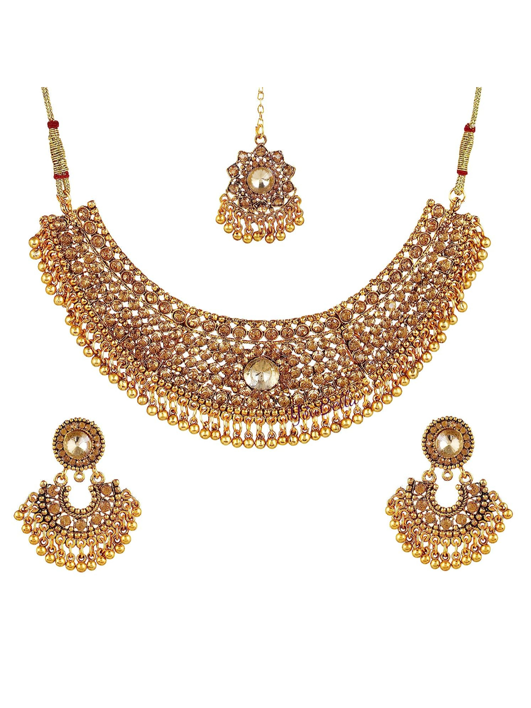 YouBella Gold Plated Alloy Necklace Set for Women - Pack of 2