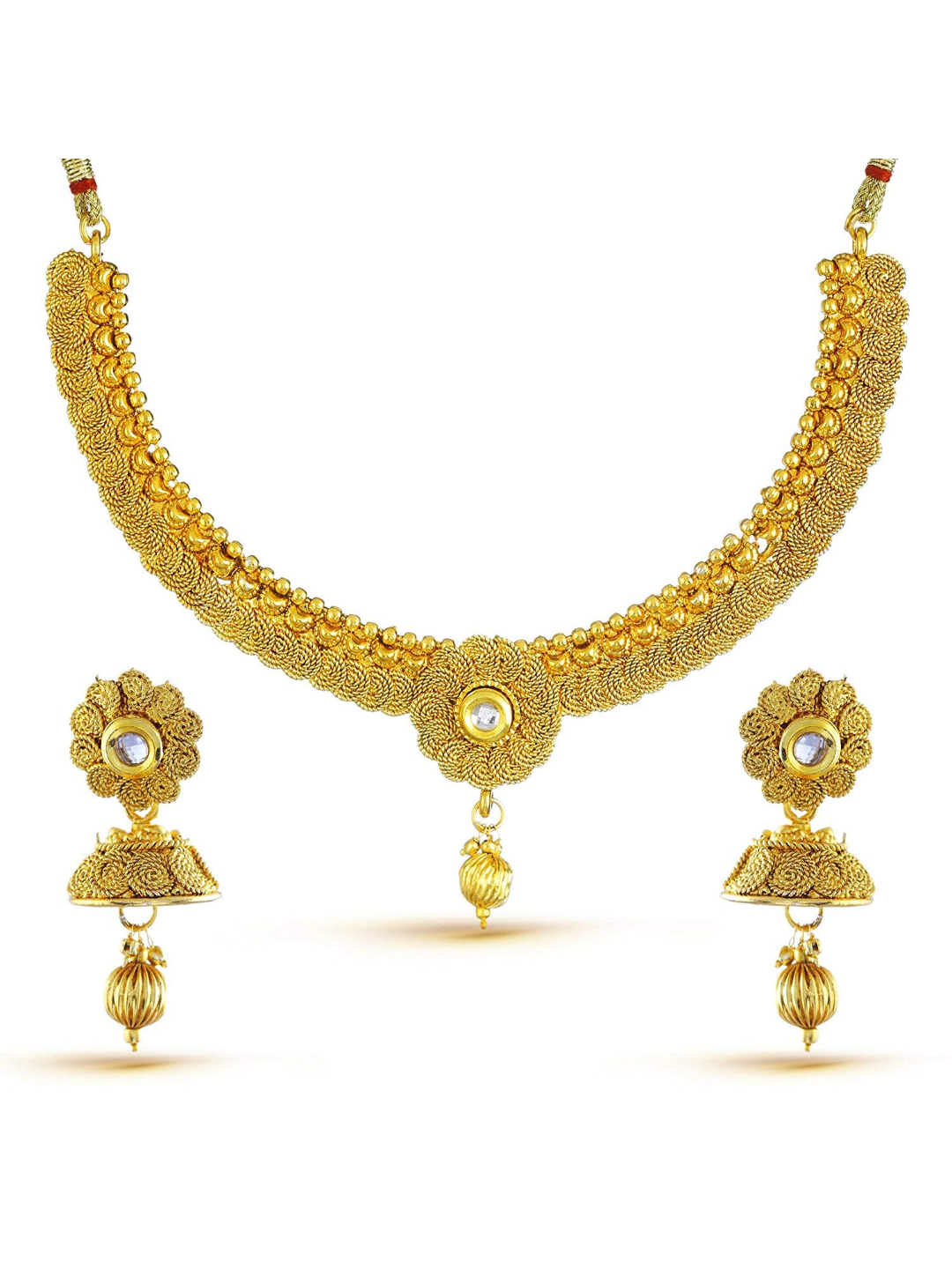 YouBella Gold Plated Alloy Jewellery Set with Earrings for Women