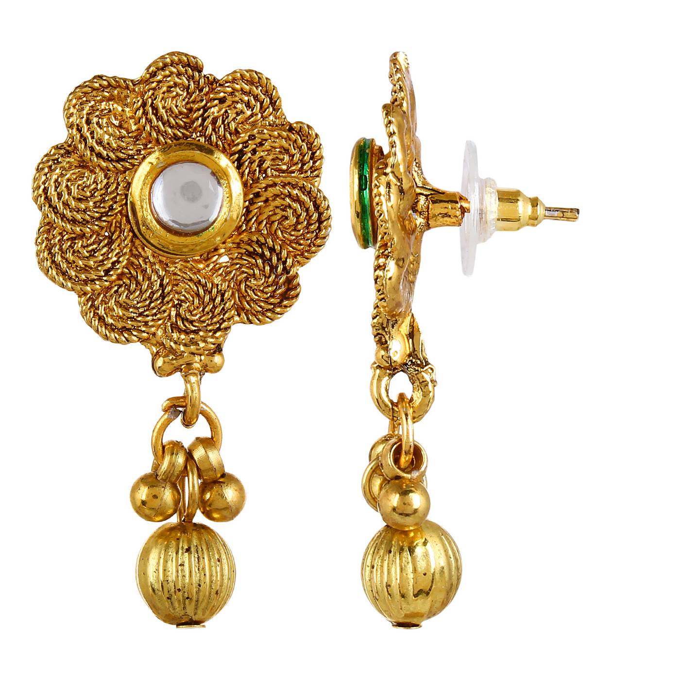 YouBella Gold Plated Alloy Jewellery Set with Earrings for Women