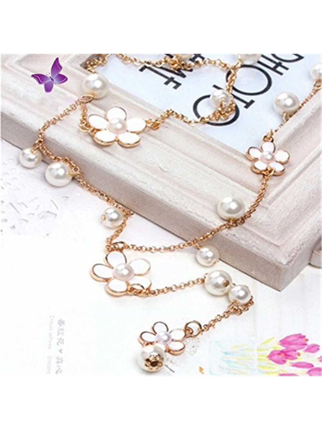 YouBella Fashion Jewellery Stylish Pendants for Girls with Long Chain Pendent Party Necklace for Women & Girls