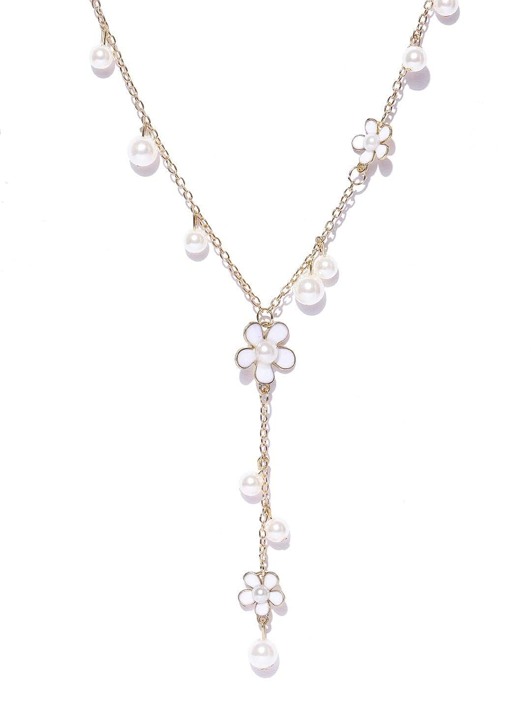 YouBella Fashion Jewellery Stylish Pendants for Girls with Long Chain Pendent Party Necklace for Women & Girls