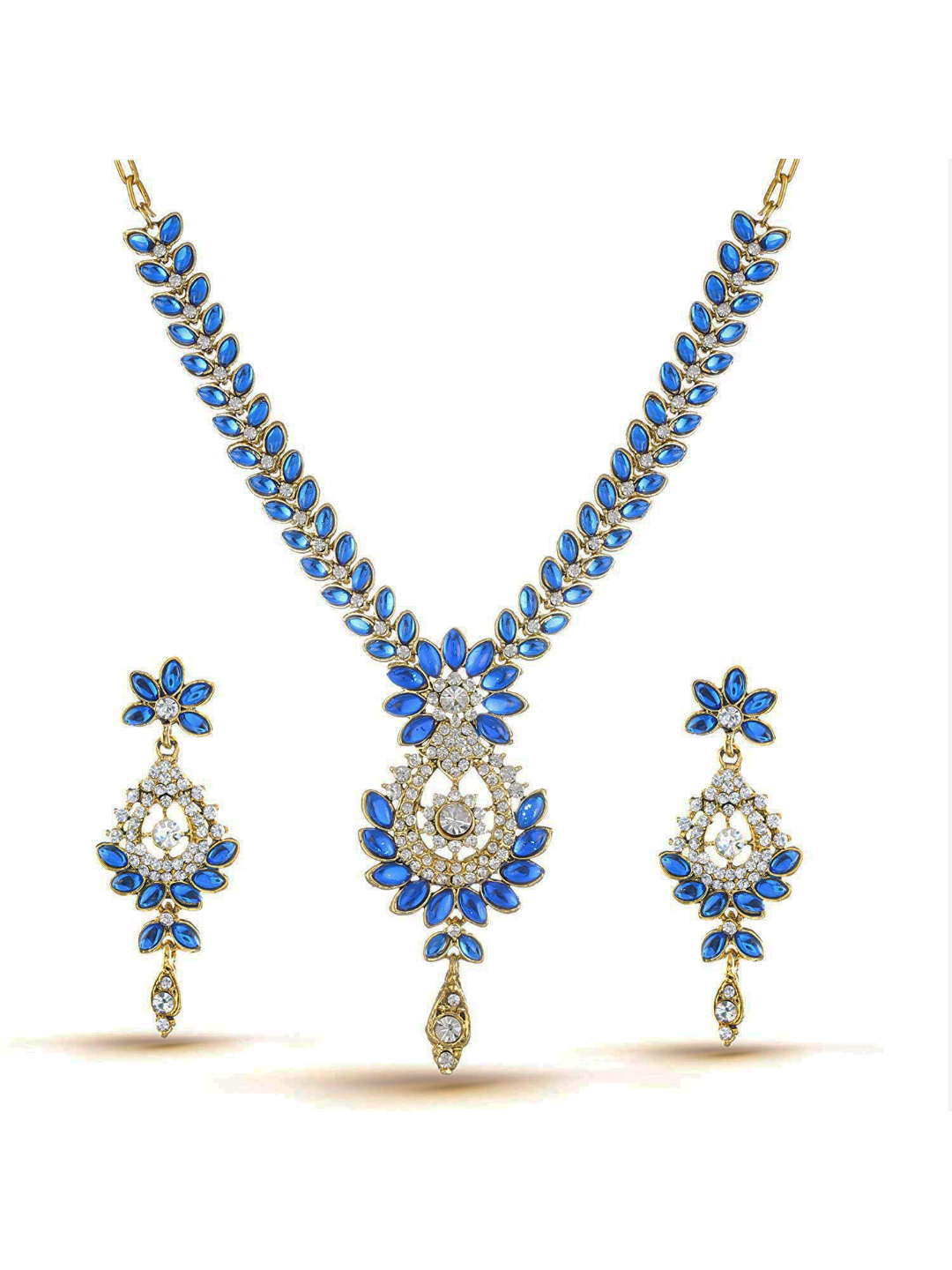 YouBella Jewellery Sets for Women Gold Plated Necklace Jewellery Set with Earrings for Girls/Women (Combo)