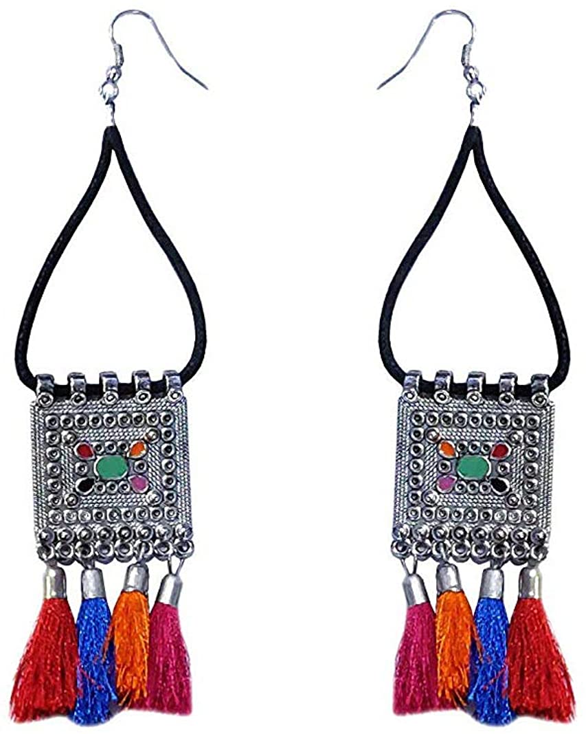 YouBella Stylish Latest Traditional Jewellery Silver Plated Jewellery Set for Women (MULTI)(YBNK_5514)