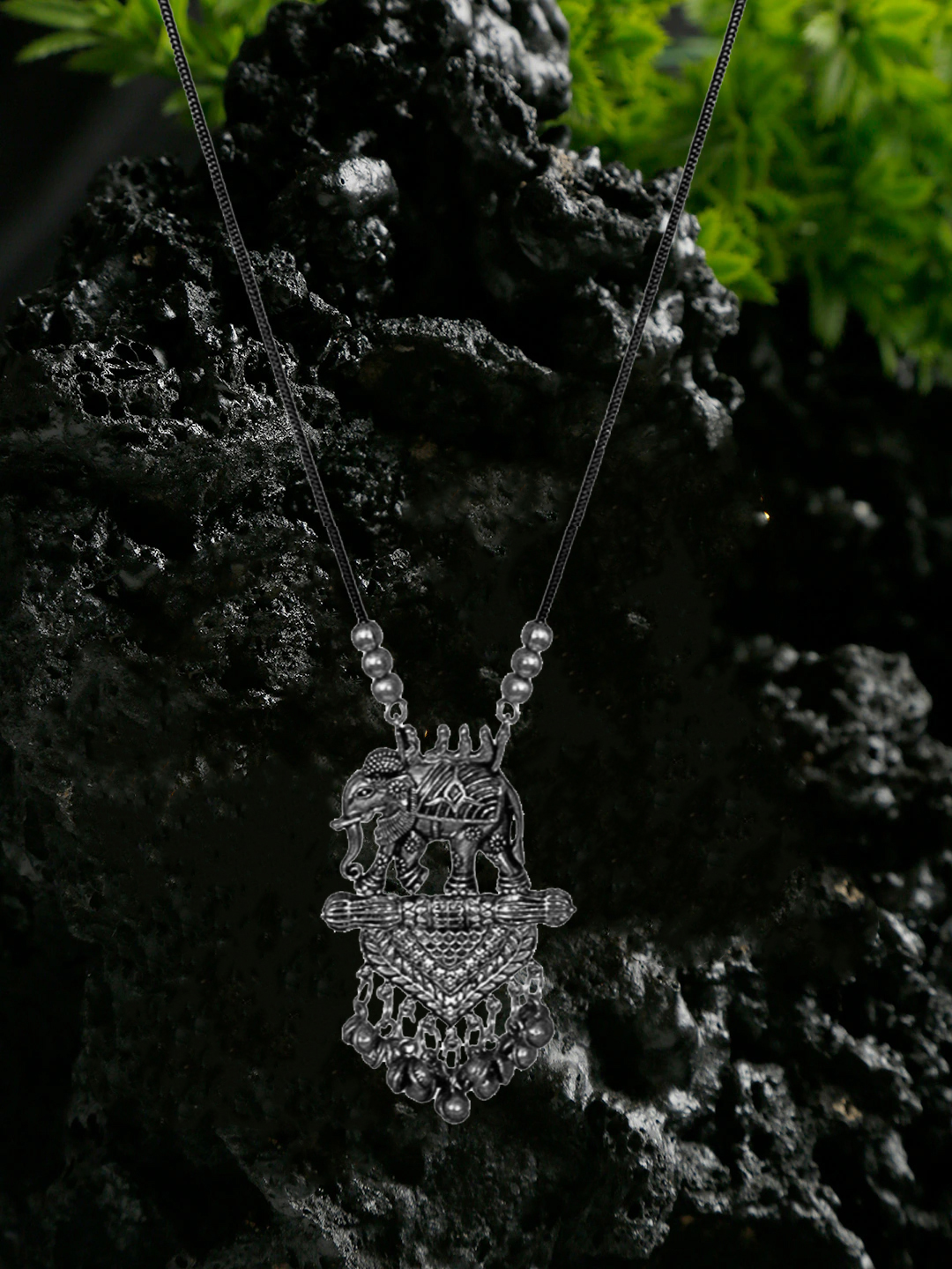YouBella Jewellery Sets for Women Afghani Boho Bahubali Necklace Jewellery for Girls/Wome (Silver) (Silver)
