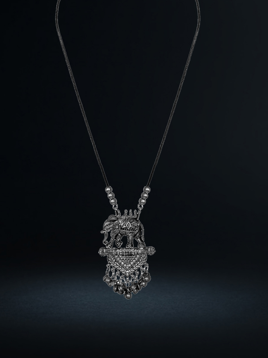 YouBella Jewellery Sets for Women Afghani Boho Bahubali Necklace Jewellery for Girls/Wome (Silver) (Silver)