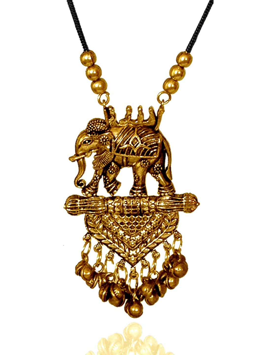 YouBella Jewellery Sets for Women Afghani Boho Bahubali Necklace Jewellery for Girls/Wome (Silver) (Gold)