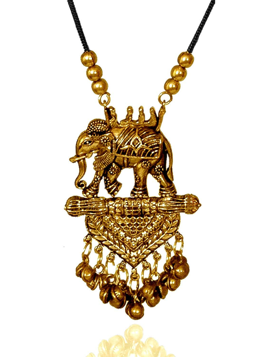 YouBella Jewellery Sets for Women Afghani Boho Bahubali Necklace Jewellery for Girls/Wome (Silver) (Combo)