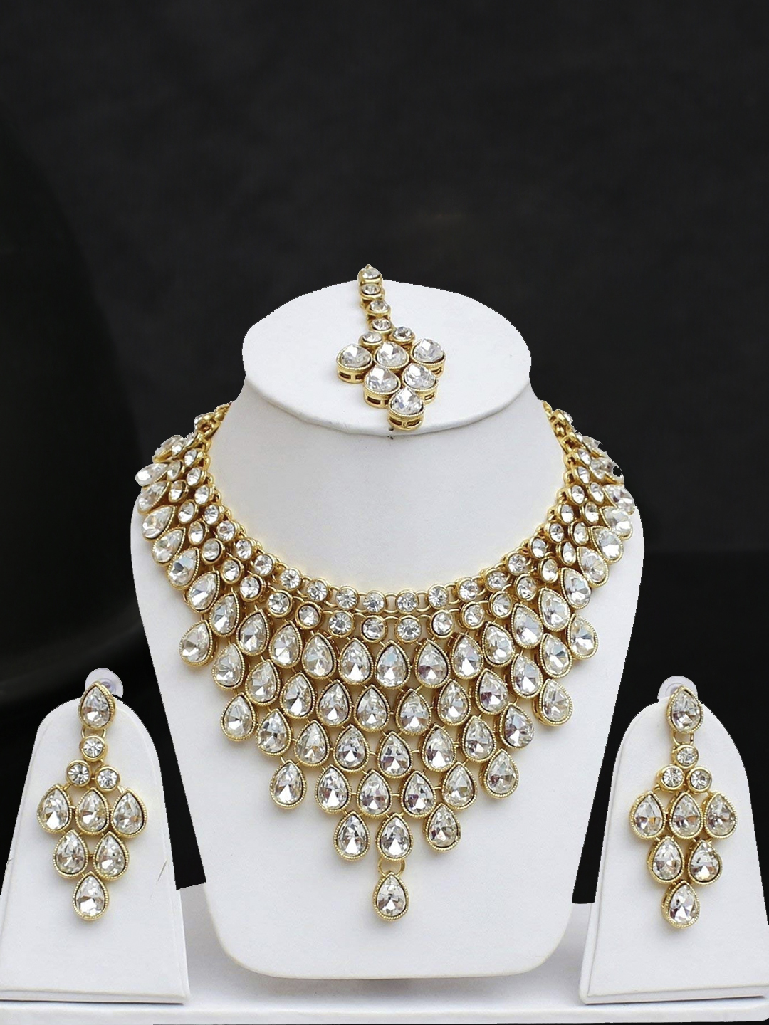YouBella Jewellery Sets for Women Gold Plated Wedding Bridal Necklace Jewellery Set with Earrings for Girls/Women
