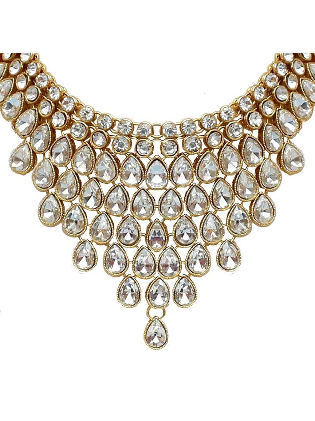 YouBella Jewellery Sets for Women Gold Plated Wedding Bridal Necklace Jewellery Set with Earrings for Girls/Women