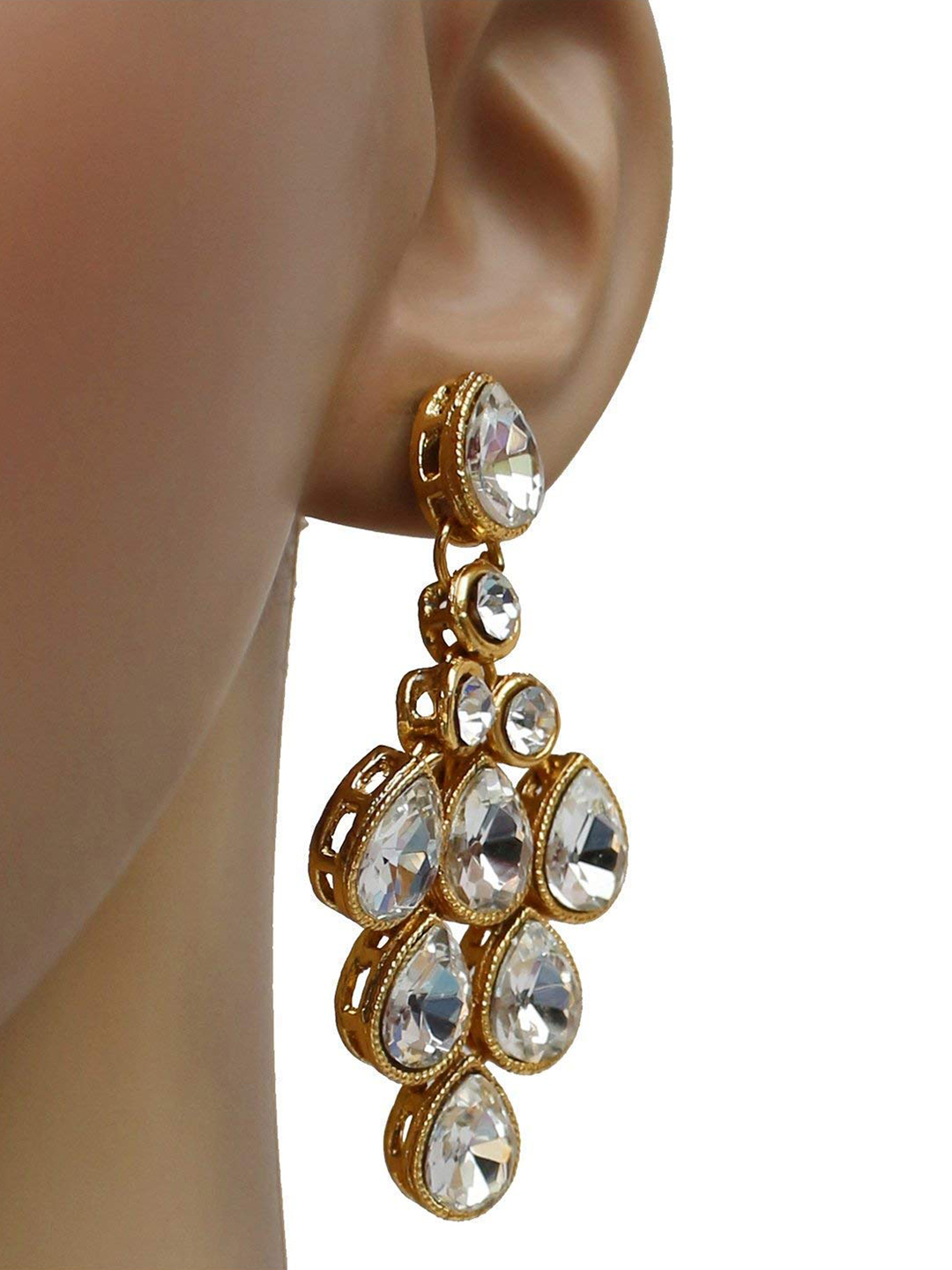 YouBella Jewellery Sets for Women Gold Plated Wedding Bridal Necklace Jewellery Set with Earrings for Girls/Women