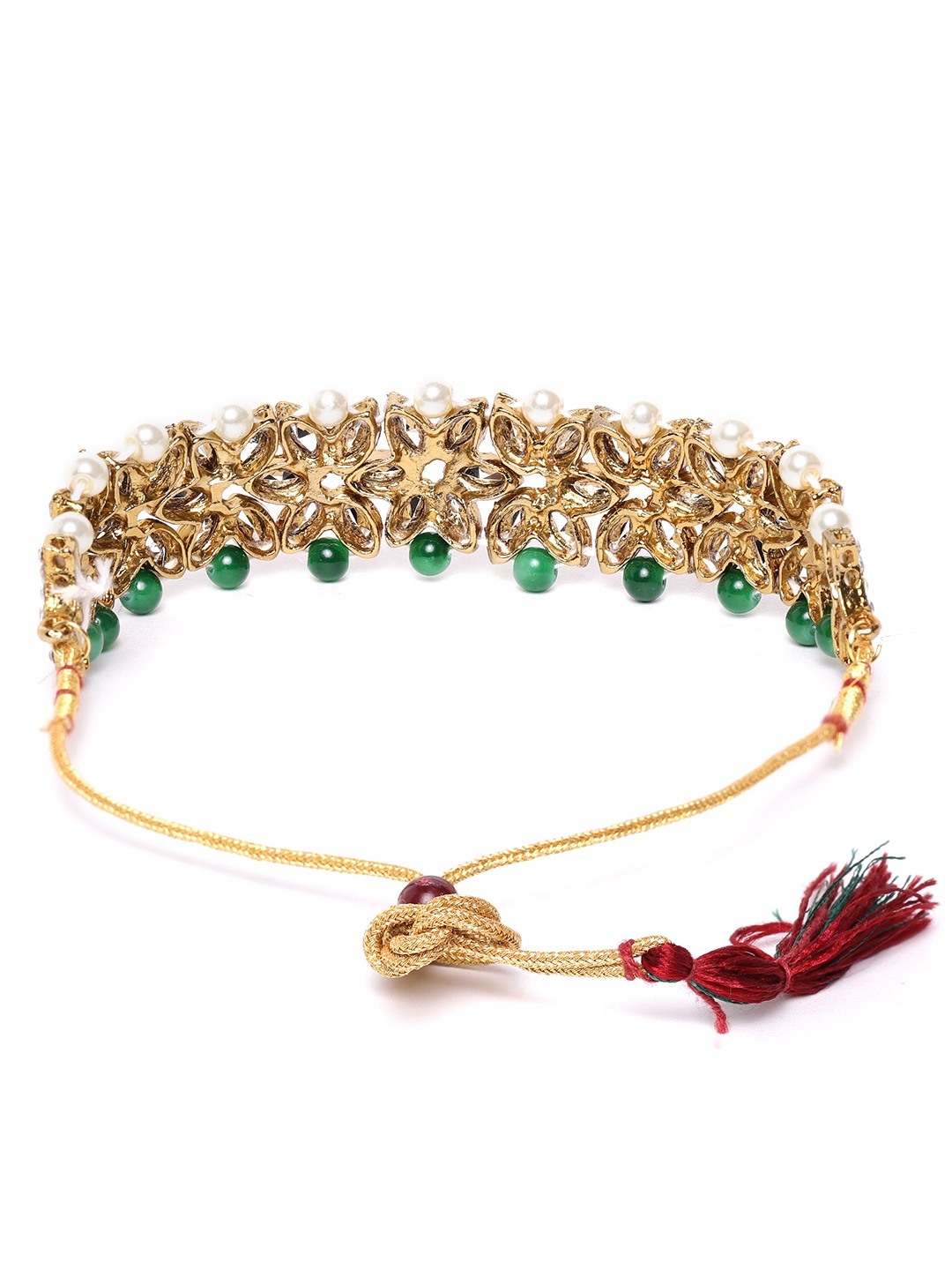 YouBella Jewellery Sets for Women Gold Plated Wedding Bridal Necklace Jewellery Set with Earrings for Girls/Women (Green)