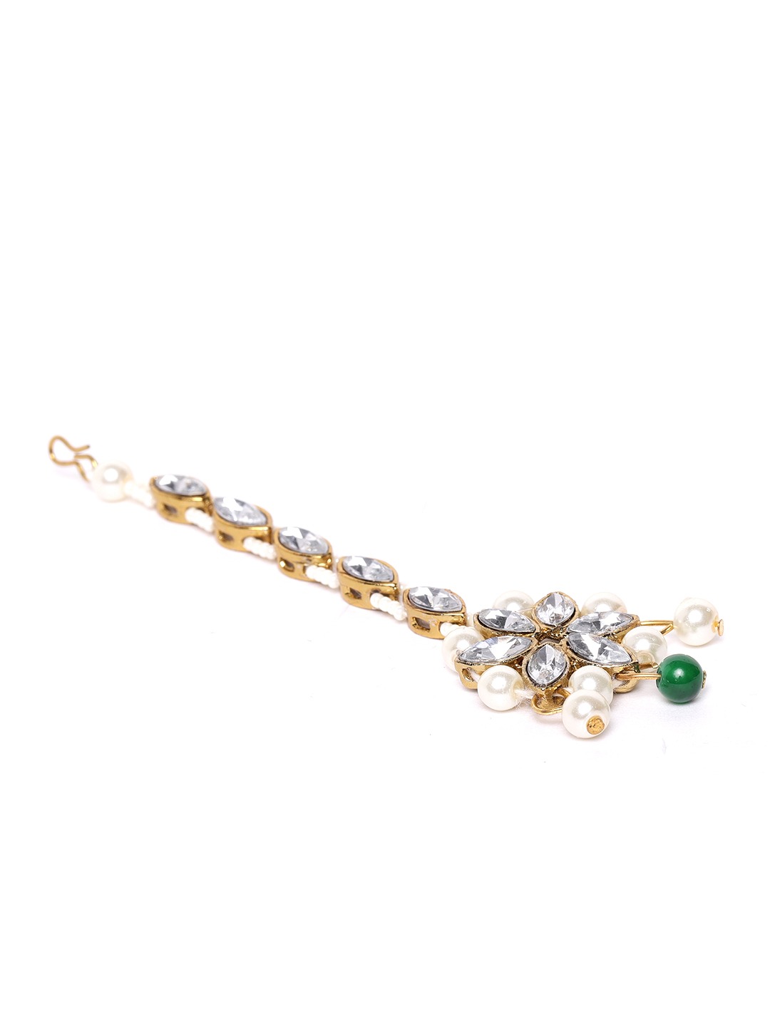 YouBella Jewellery Sets for Women Gold Plated Wedding Bridal Necklace Jewellery Set with Earrings for Girls/Women (Green)