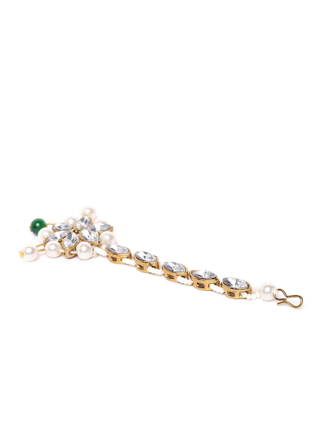 YouBella Jewellery Sets for Women Gold Plated Wedding Bridal Necklace Jewellery Set with Earrings for Girls/Women (Green)