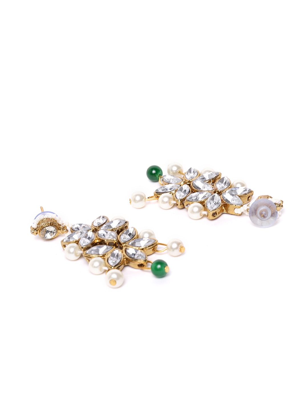 YouBella Jewellery Sets for Women Gold Plated Wedding Bridal Necklace Jewellery Set with Earrings for Girls/Women (Green)