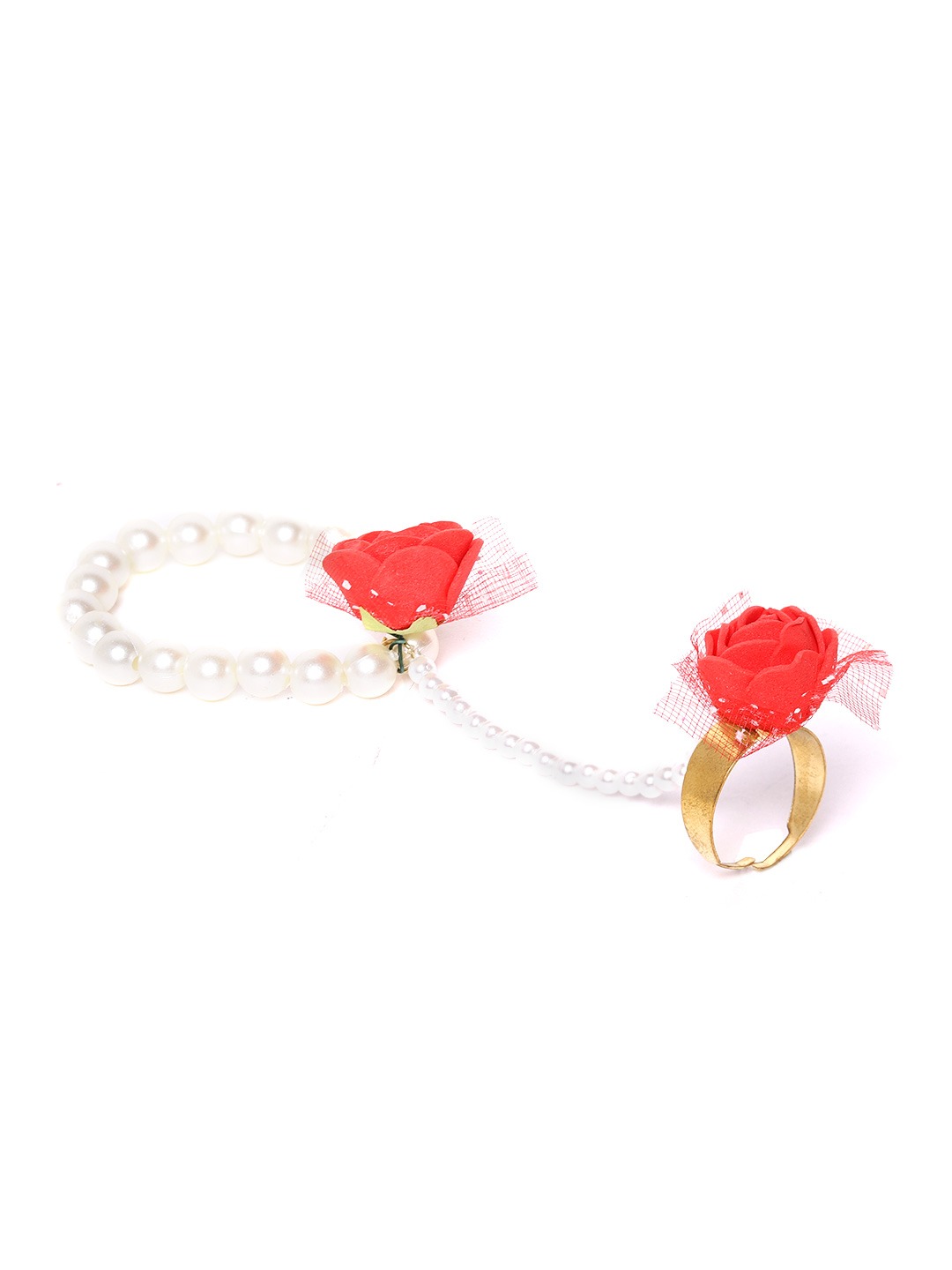 YouBella Stylish Latest Traditional Jewellery  Set for Women (Red)(YBNK_5543)