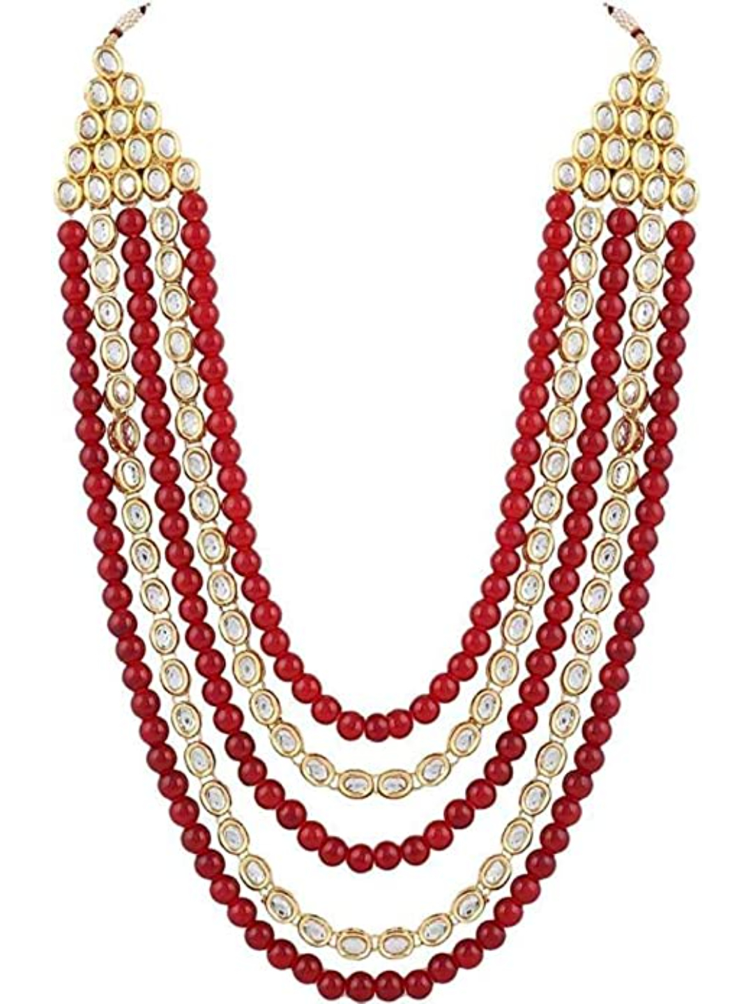 YouBella Jewellery Sets for Women Gold Plated Wedding Bridal Necklace Jewellery Set with Earrings for Girls/Women