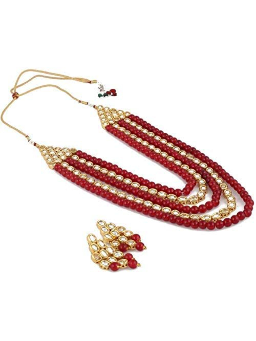 YouBella Jewellery Sets for Women Gold Plated Wedding Bridal Necklace Jewellery Set with Earrings for Girls/Women