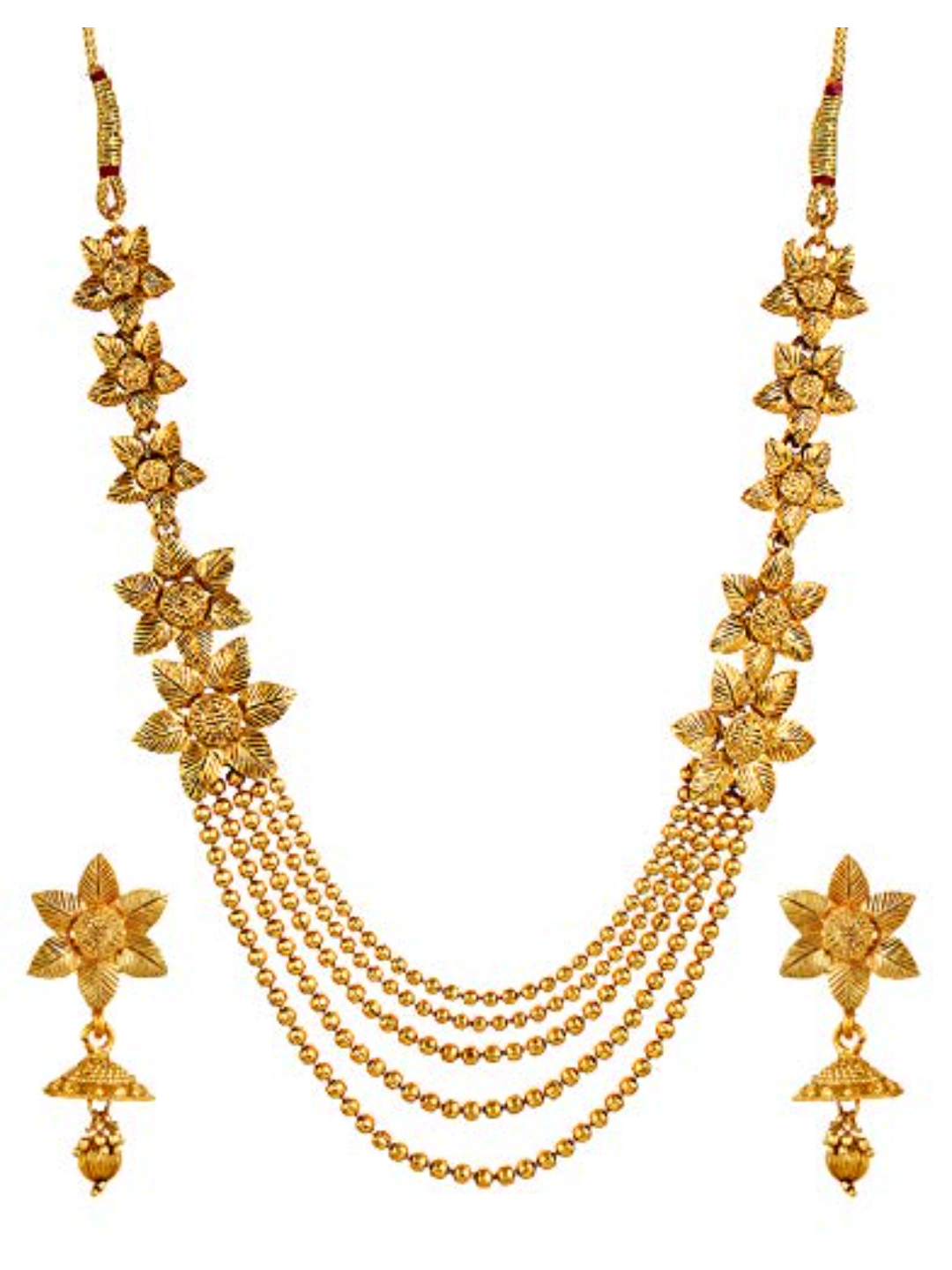 YouBella Stylish Traditional Jewellery Gold Plated Jewellery Set for Women (YBNK_5552)