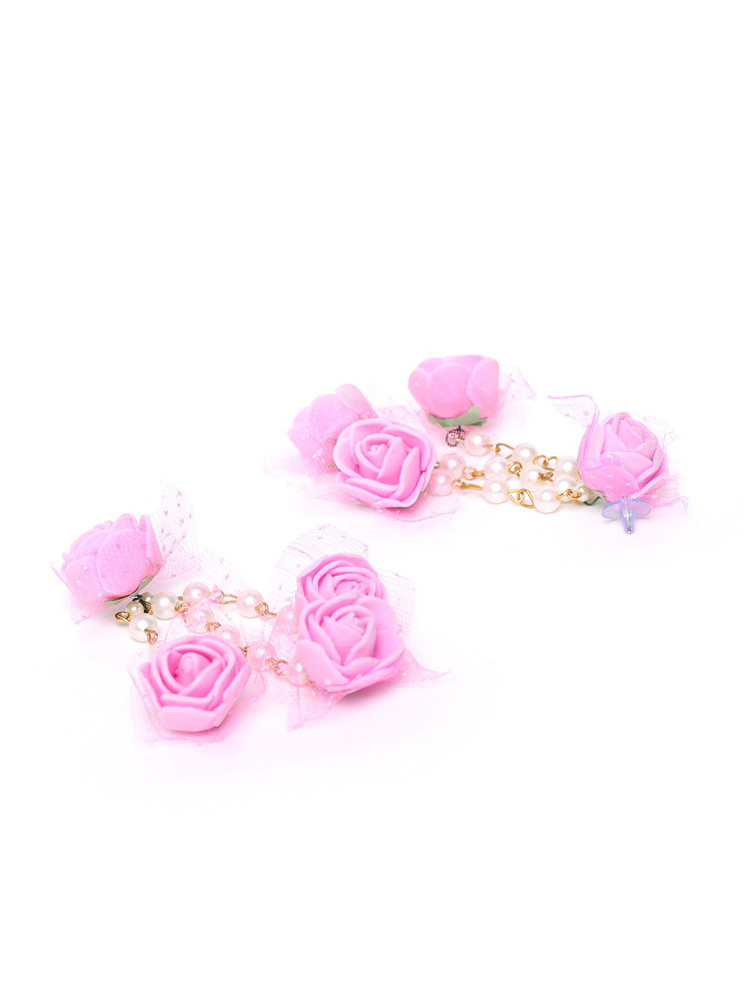 YouBella Latest Design Stylish Party Wear Traditional Floral Jewellery For Haldi/mehendi  Jewellery Set for Women (Pink) (YBNK_5555)