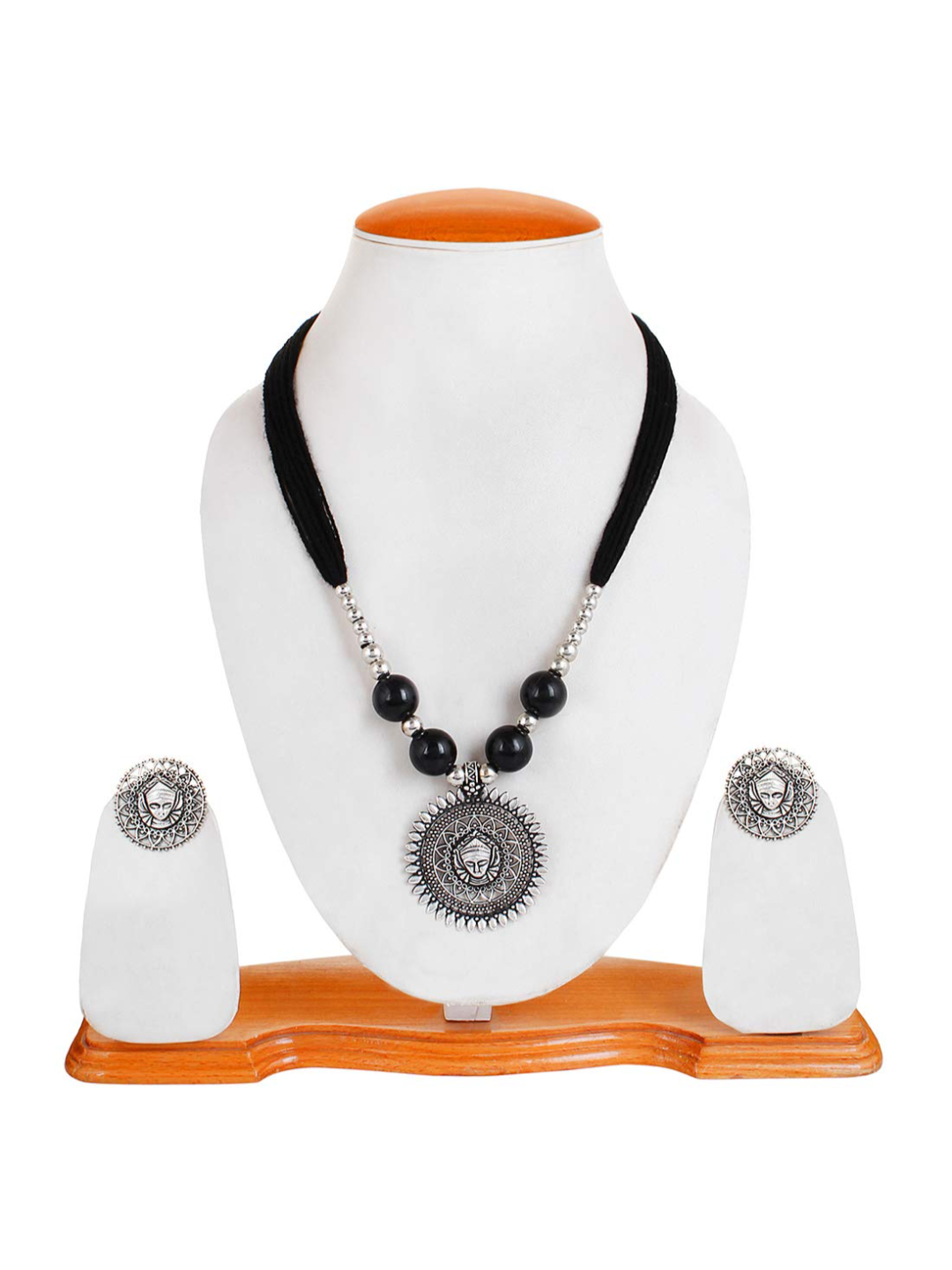 YouBella Latest Afghani Oxidised Stylish Jewellery  Jewellery Set for Women (Black) (YBNK_5571)