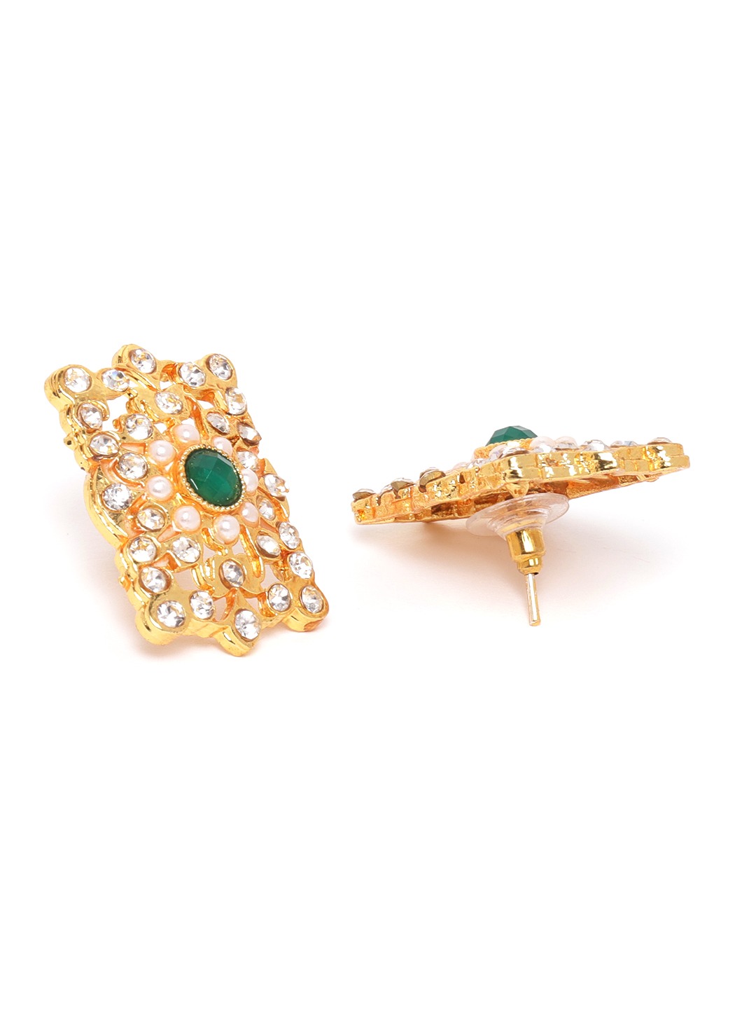 YouBella Jewellery Set for Women Mughal Era Traditional Necklace Jewellery Set with Earrings for Girls/Women (Green)
