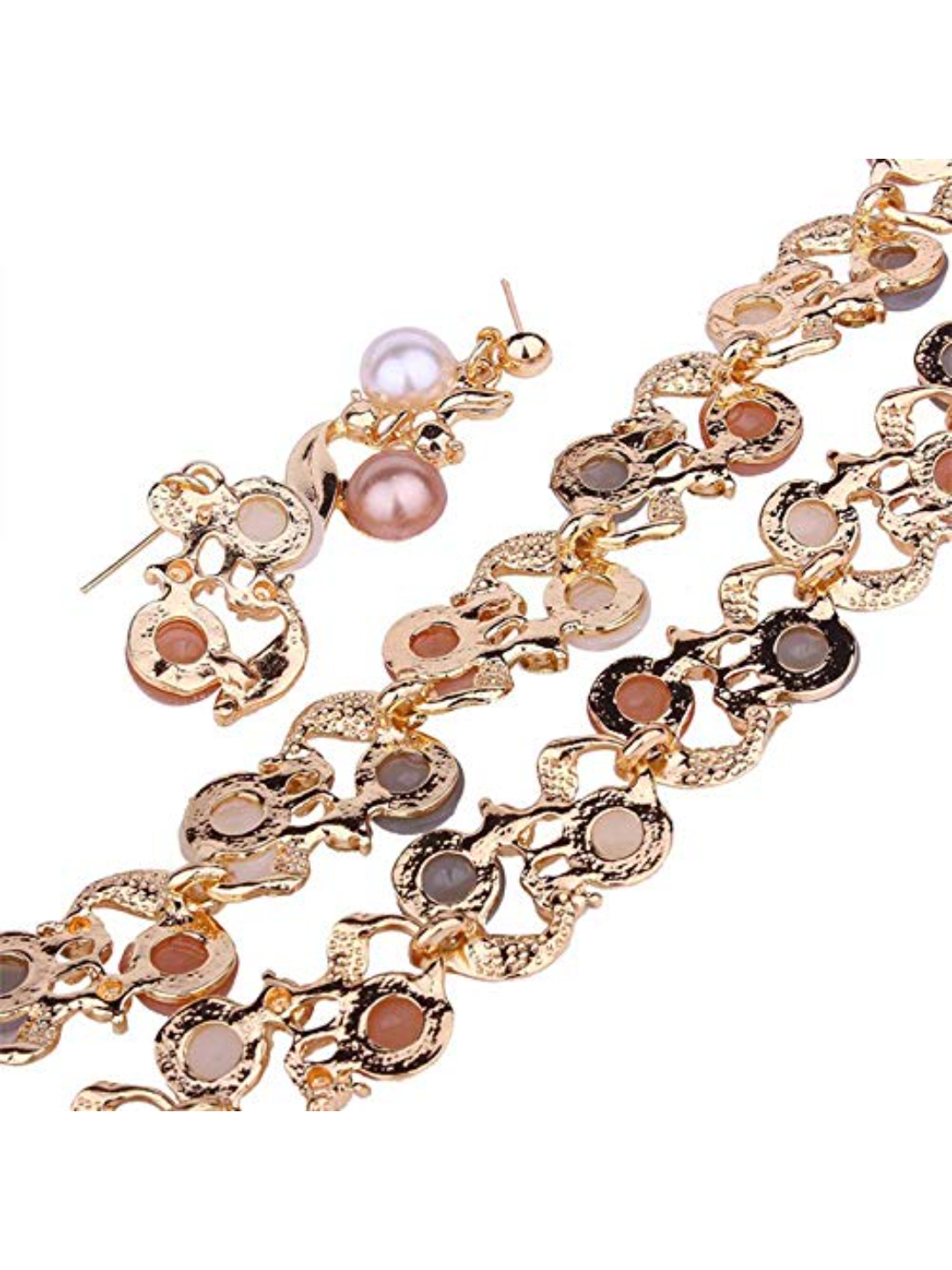 YouBella Stylish Latest Design Necklace Set  Jewellery Set for Women (Multi-colour) (YBNK_5659)