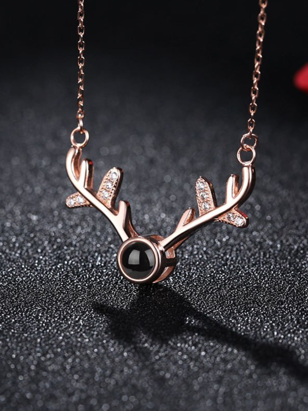 YouBella Jewellery Stylish 18k Rose Gold Plated I Love You in 100 Languages Necklace Jewellery for Women and Girls