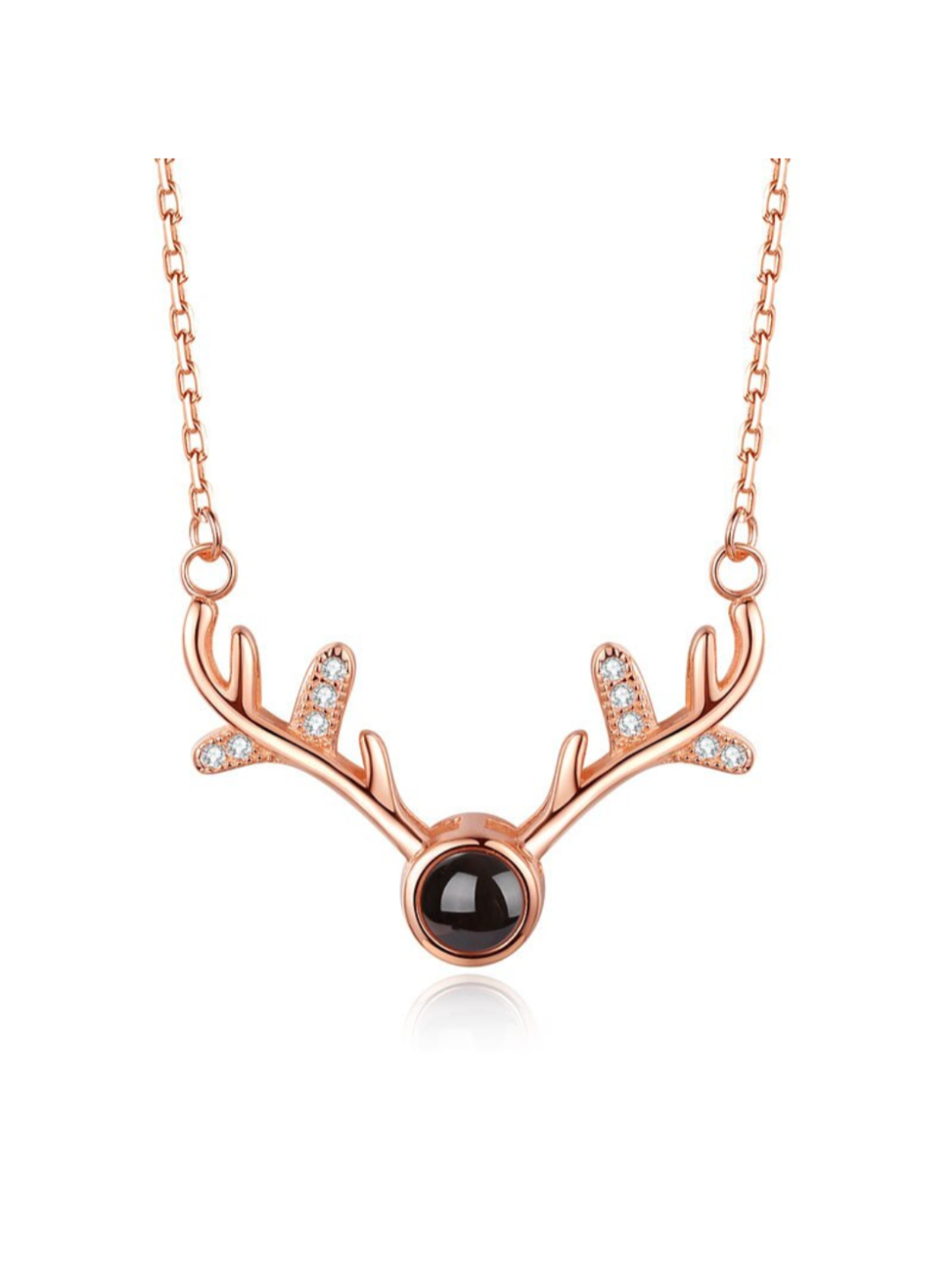 YouBella Jewellery Stylish 18k Rose Gold Plated I Love You in 100 Languages Necklace Jewellery for Women and Girls