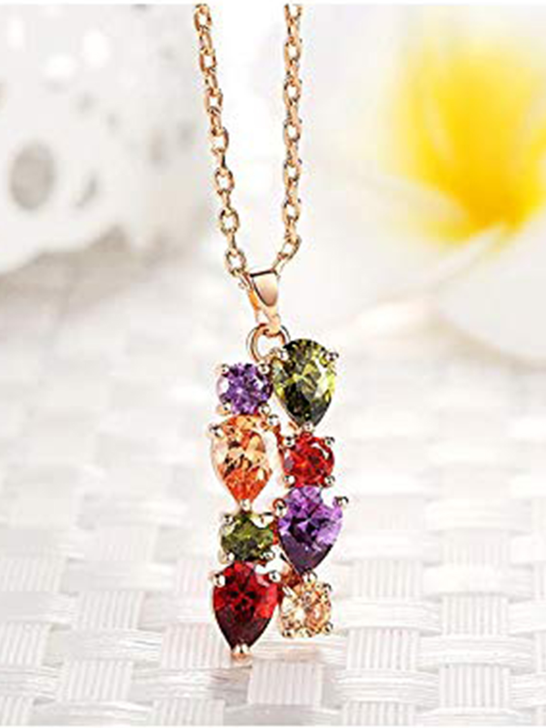 YouBella Stylish Latest Design Necklace Jewellery Gold Plated Jewellery Set for Women (Multi-colour) (YBNK_5678)